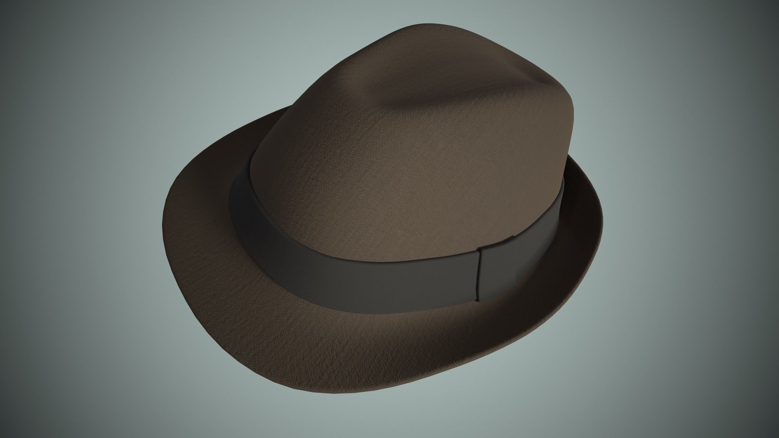Fedora Hat 3D model_4