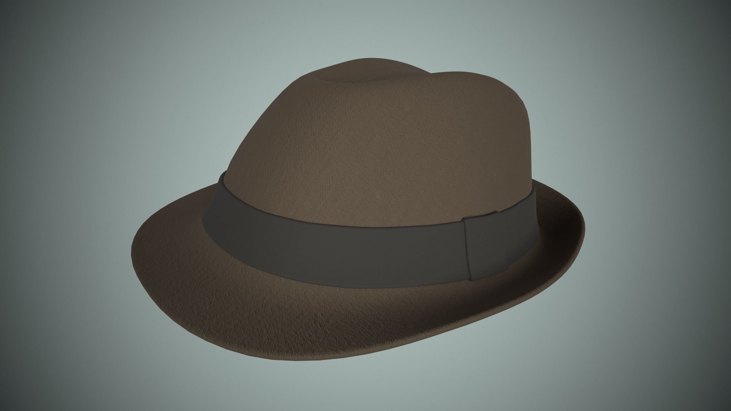 Fedora Hat 3D model_3