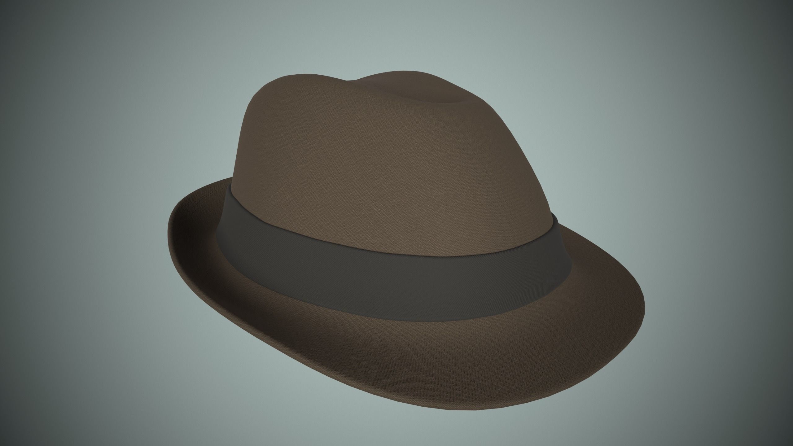 Fedora Hat 3D model_1