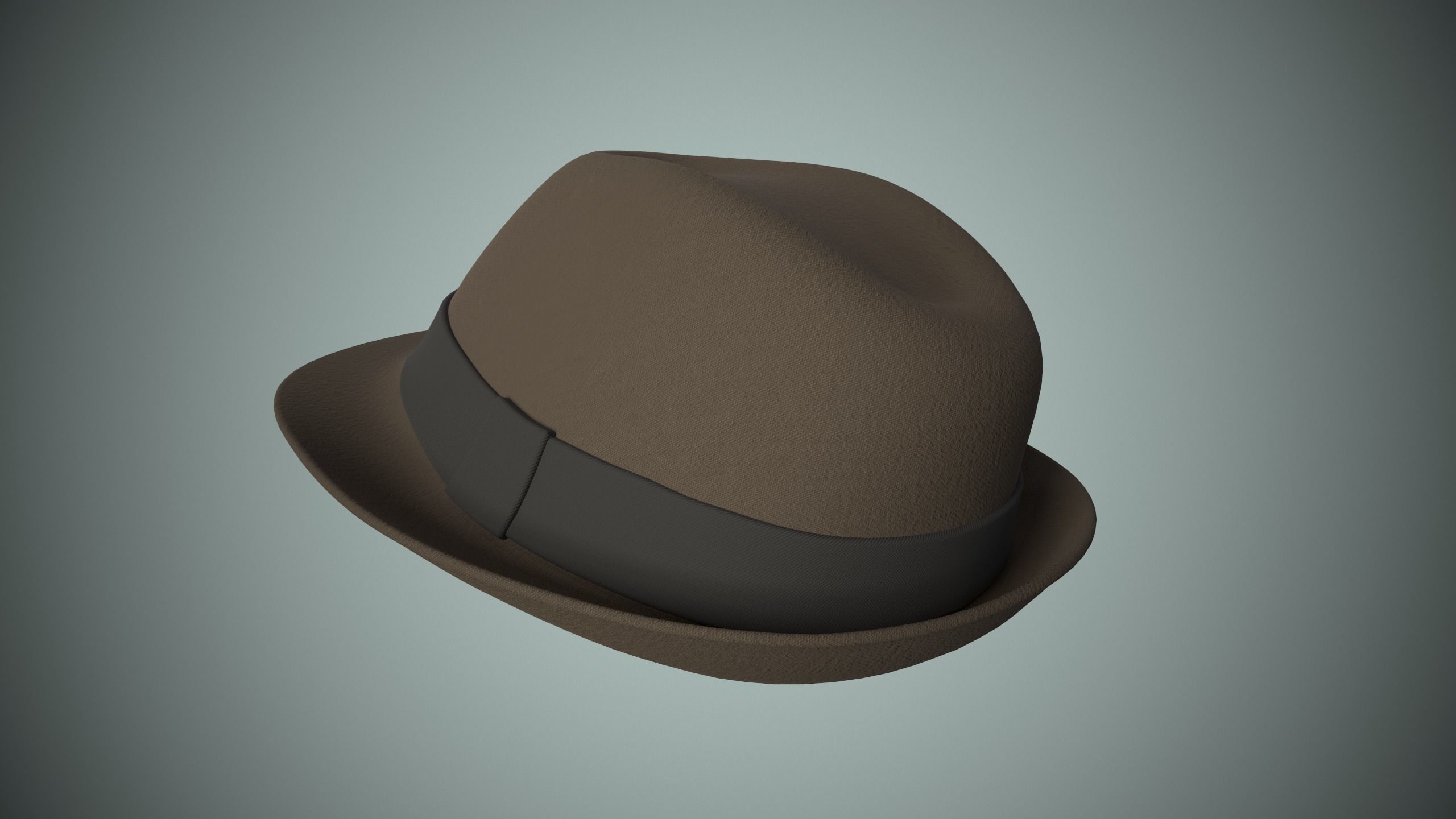 Fedora Hat 3D model_2