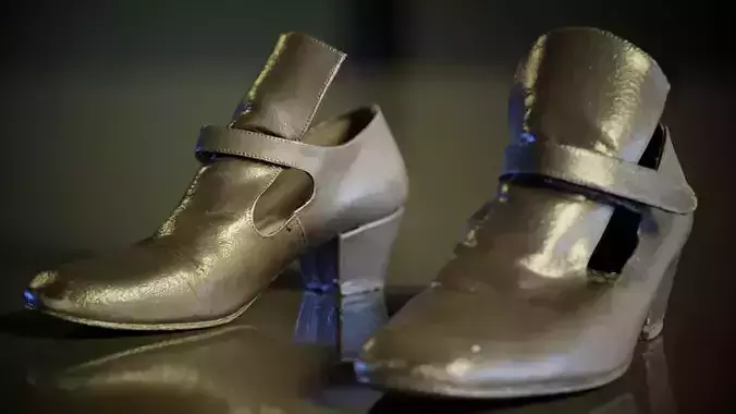 Baroque Shoe Low-poly 3D model