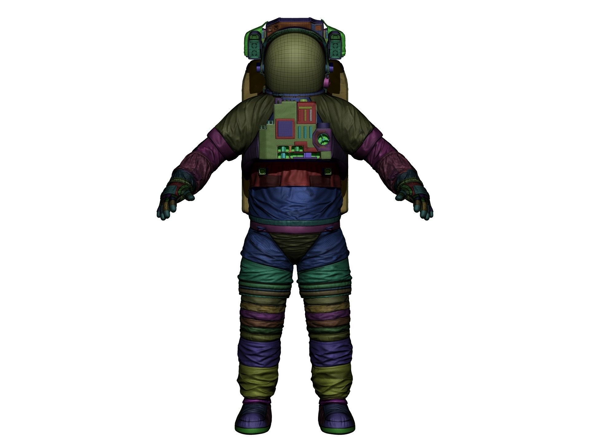 Extravehicular Mobility Unit - High Poly 3D model_17