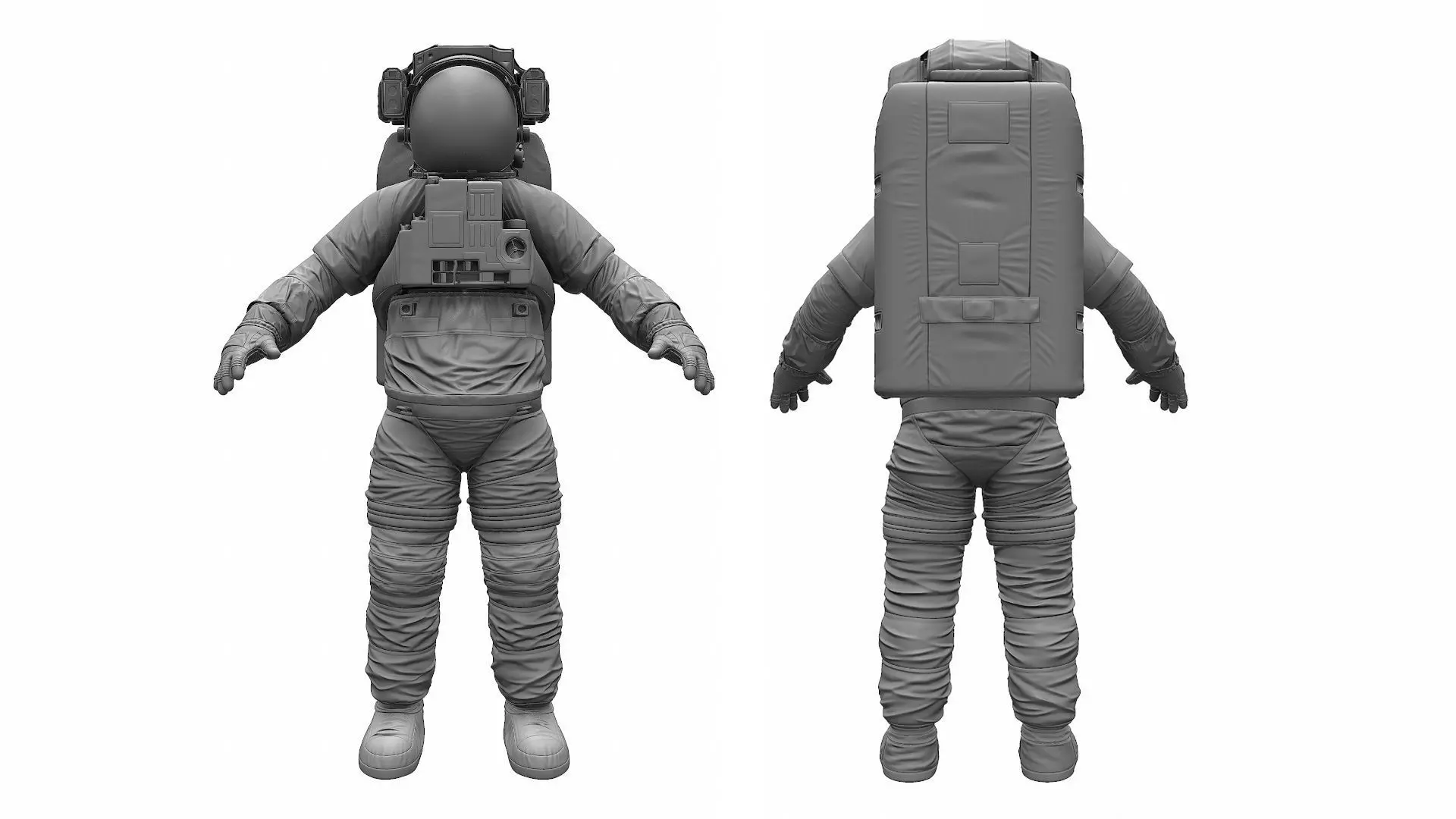 Extravehicular Mobility Unit - High Poly 3D model_0