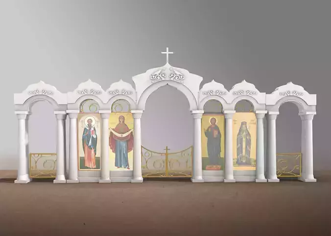 Templon - iconostasis 3D model