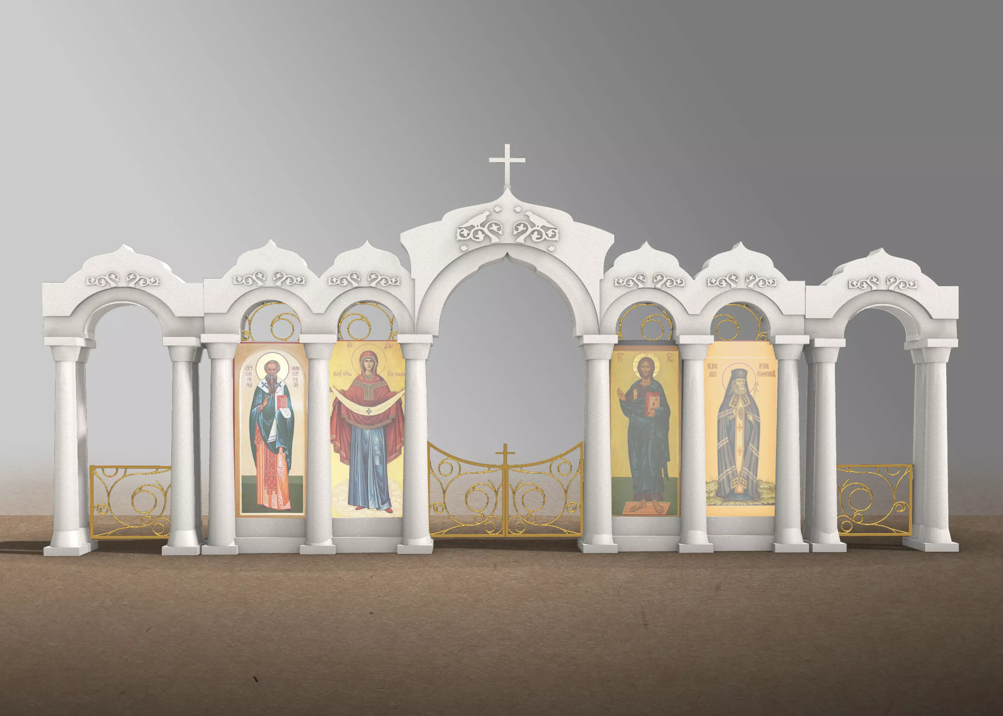 Templon - iconostasis 3D model_0
