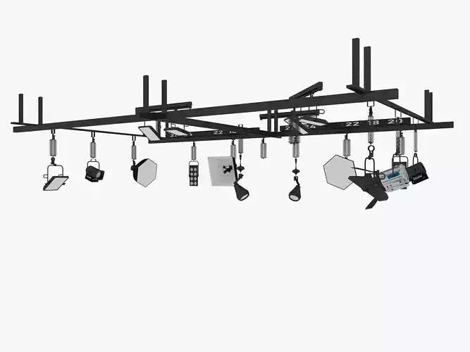 Light Ceiling Rail 3D model