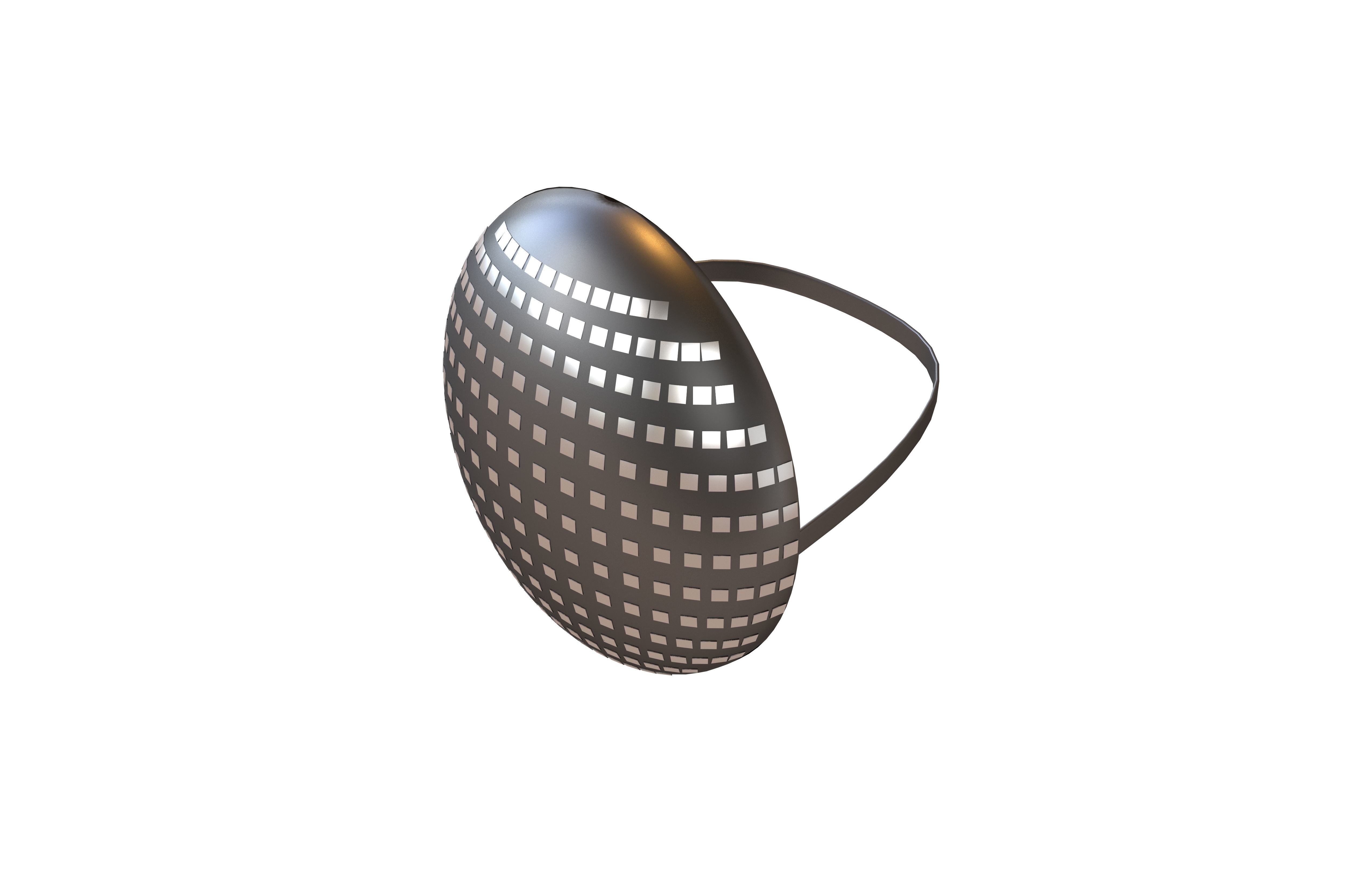 Future Technology Mask v1 002 Low-poly 3D model_1