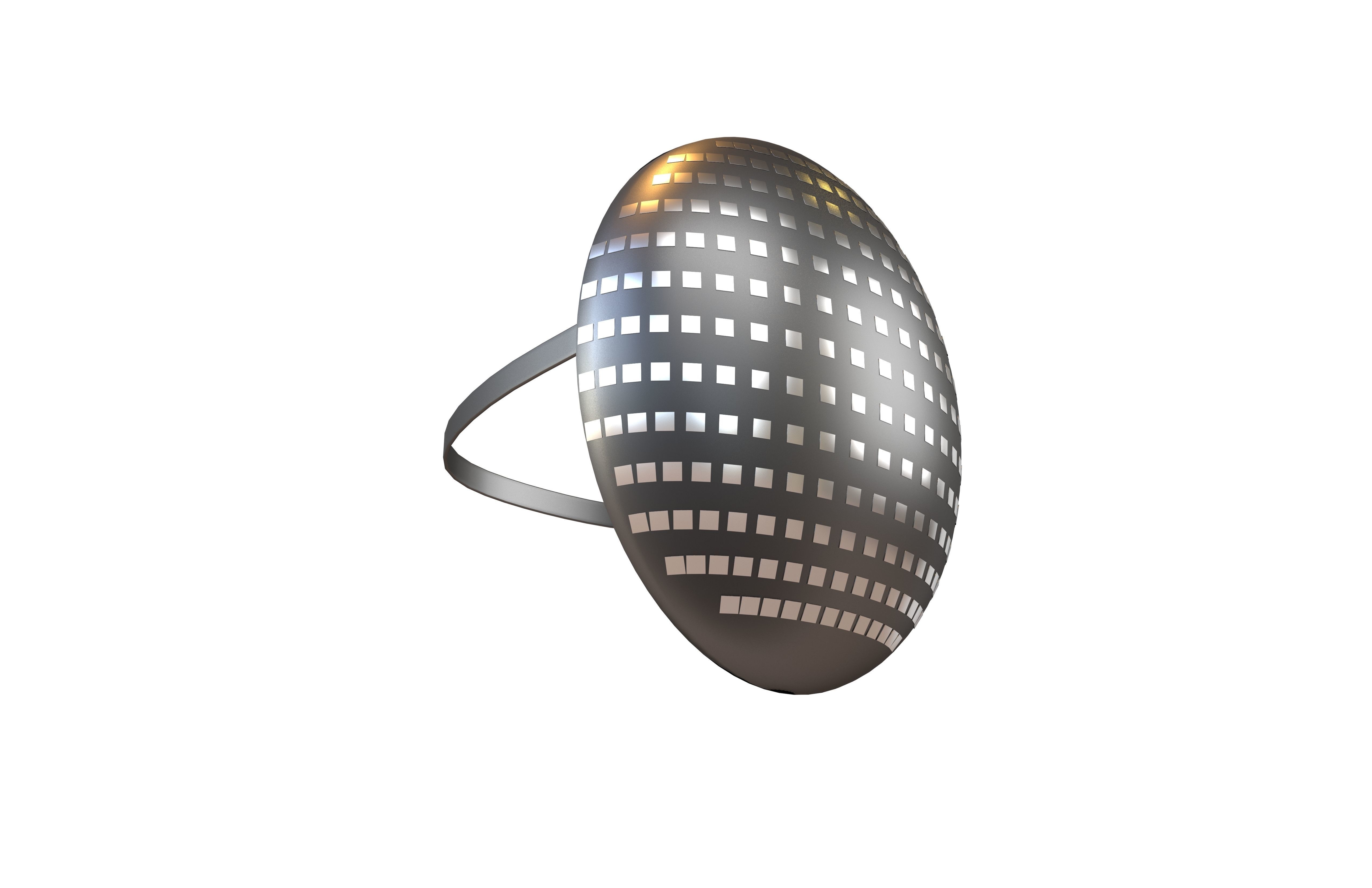 Future Technology Mask v1 002 Low-poly 3D model_2