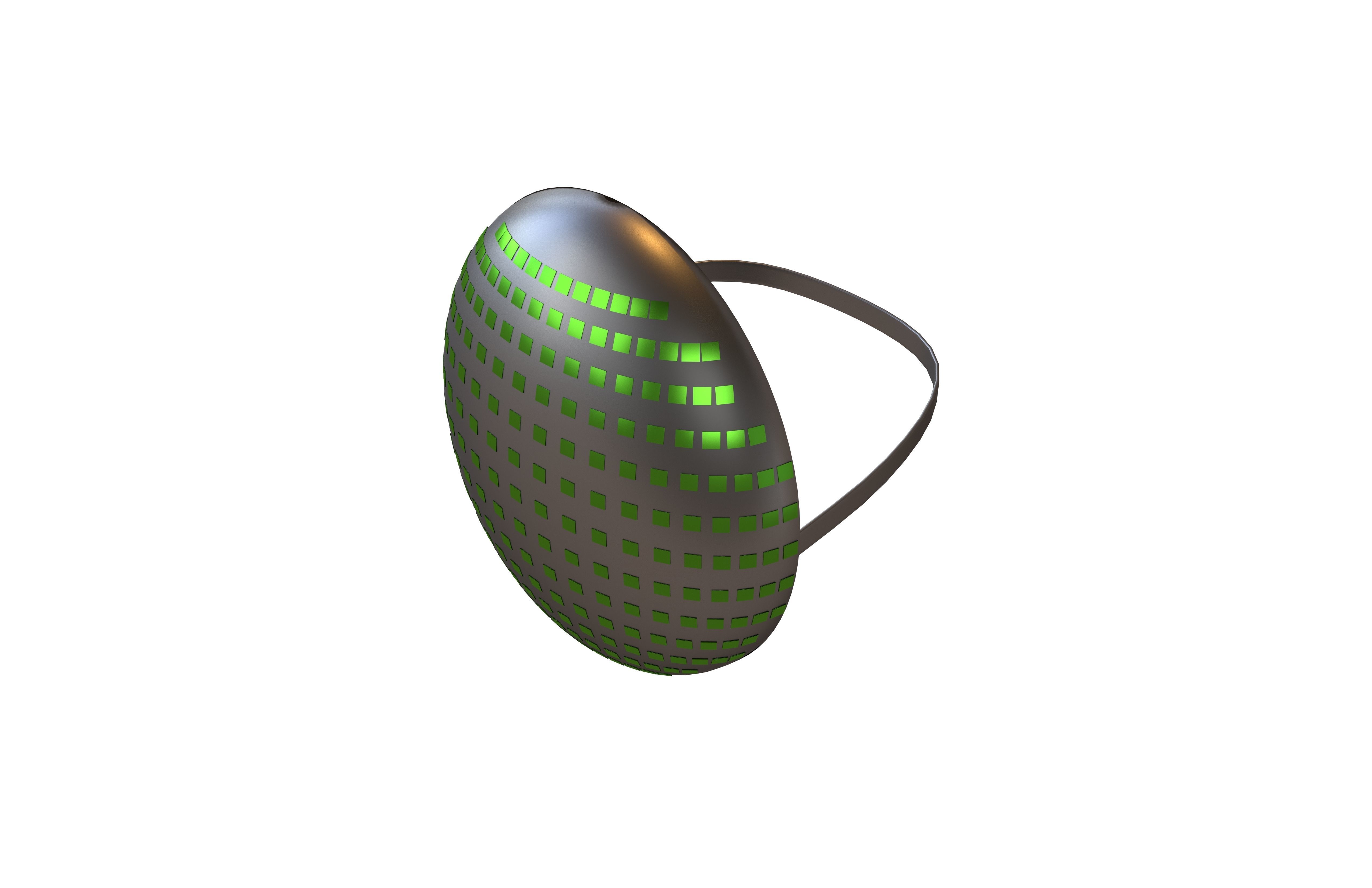 Future Technology Mask v1 003 Low-poly 3D model_1