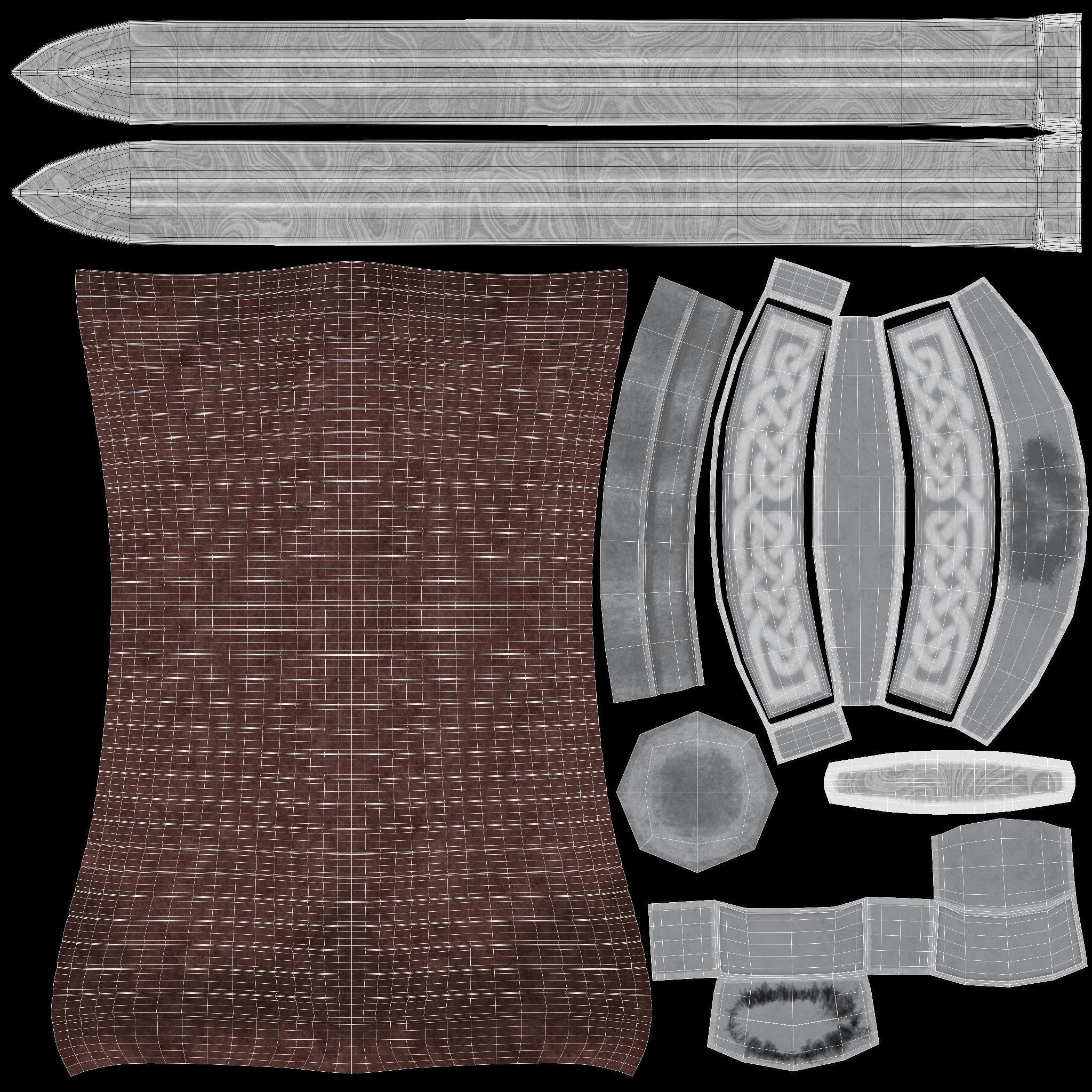 Viking Sword 3D model_13