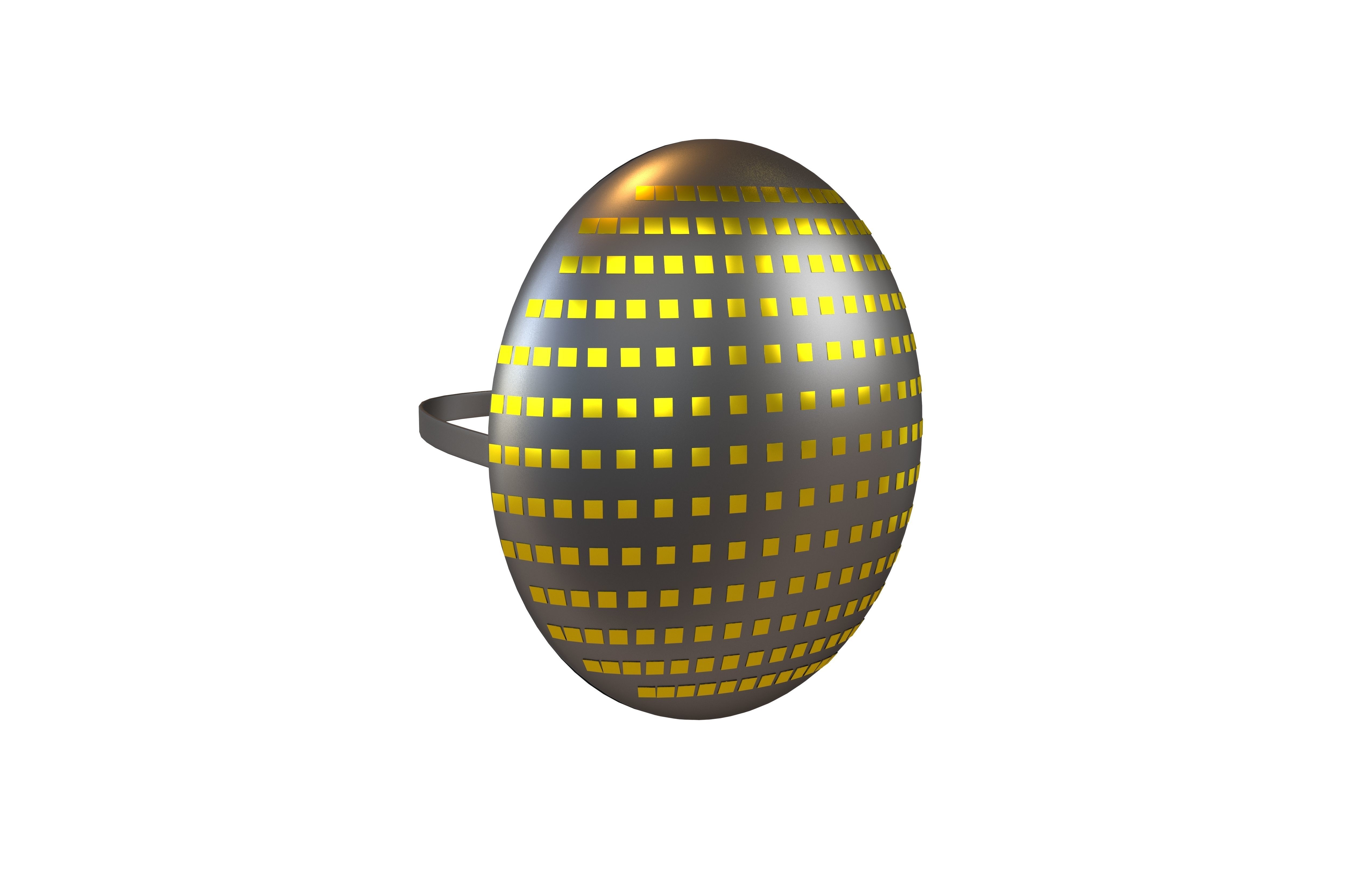 Future Technology Mask v1 004 Low-poly 3D model_2