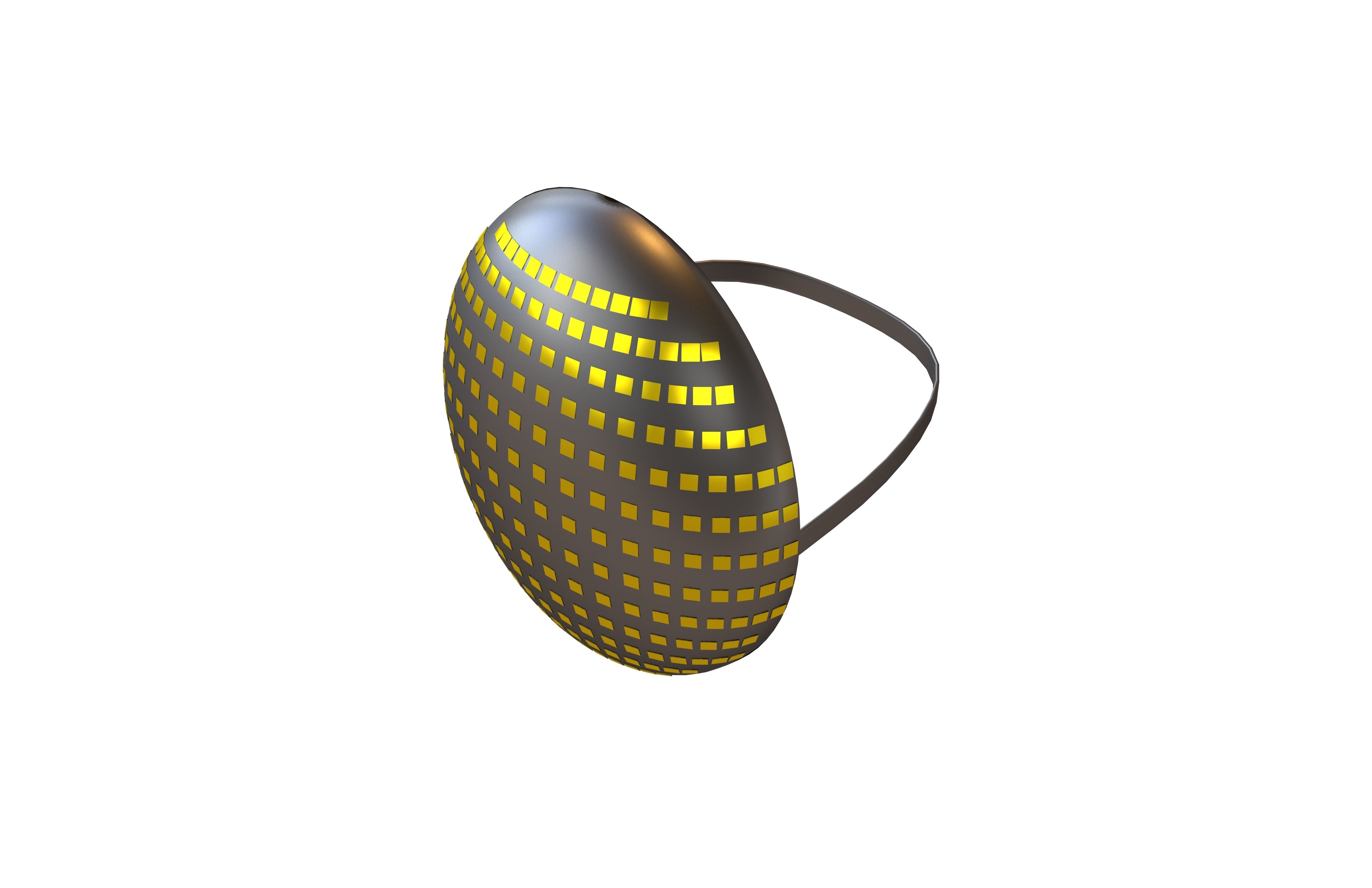 Future Technology Mask v1 004 Low-poly 3D model_3