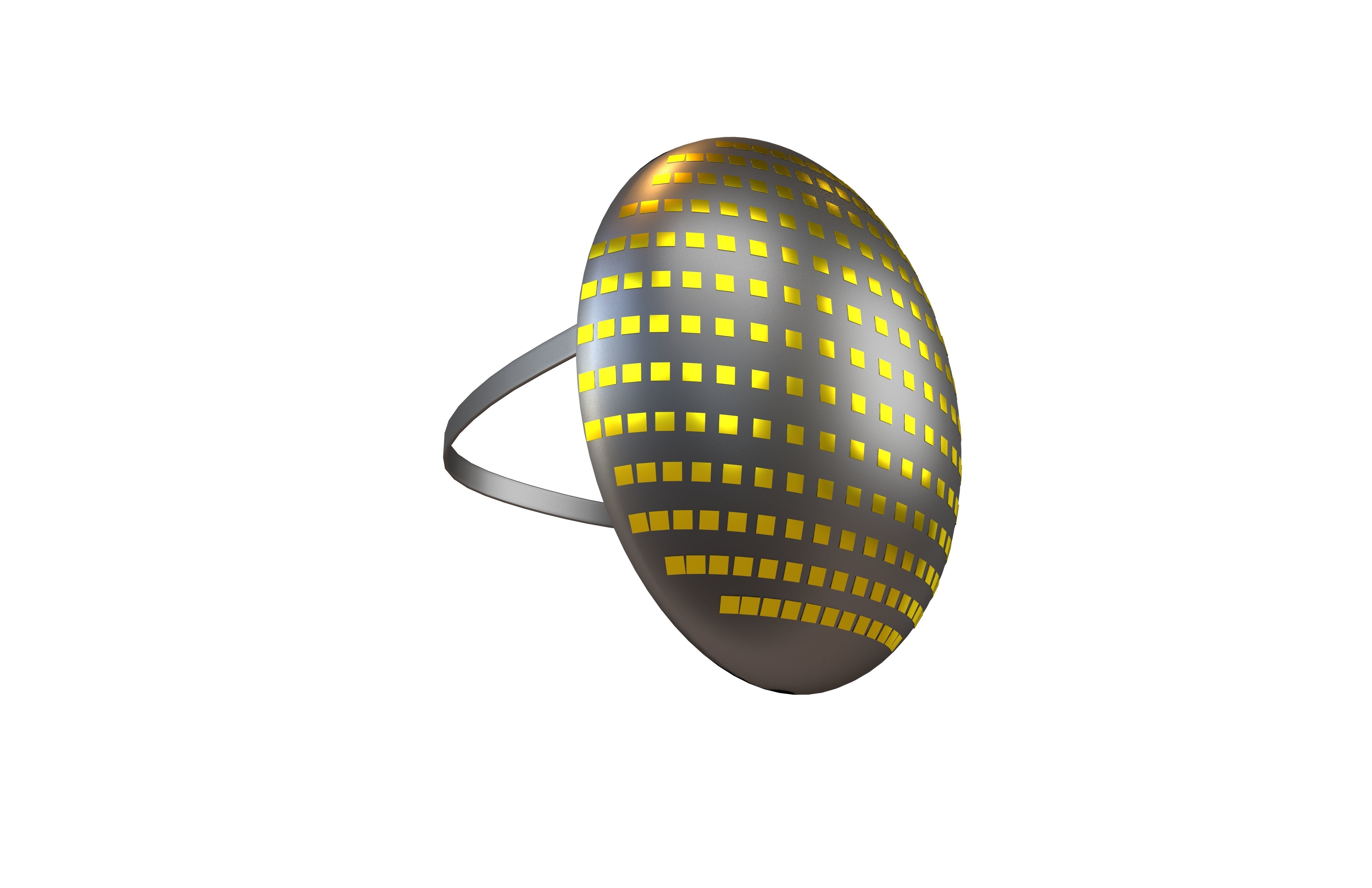 Future Technology Mask v1 004 Low-poly 3D model_1