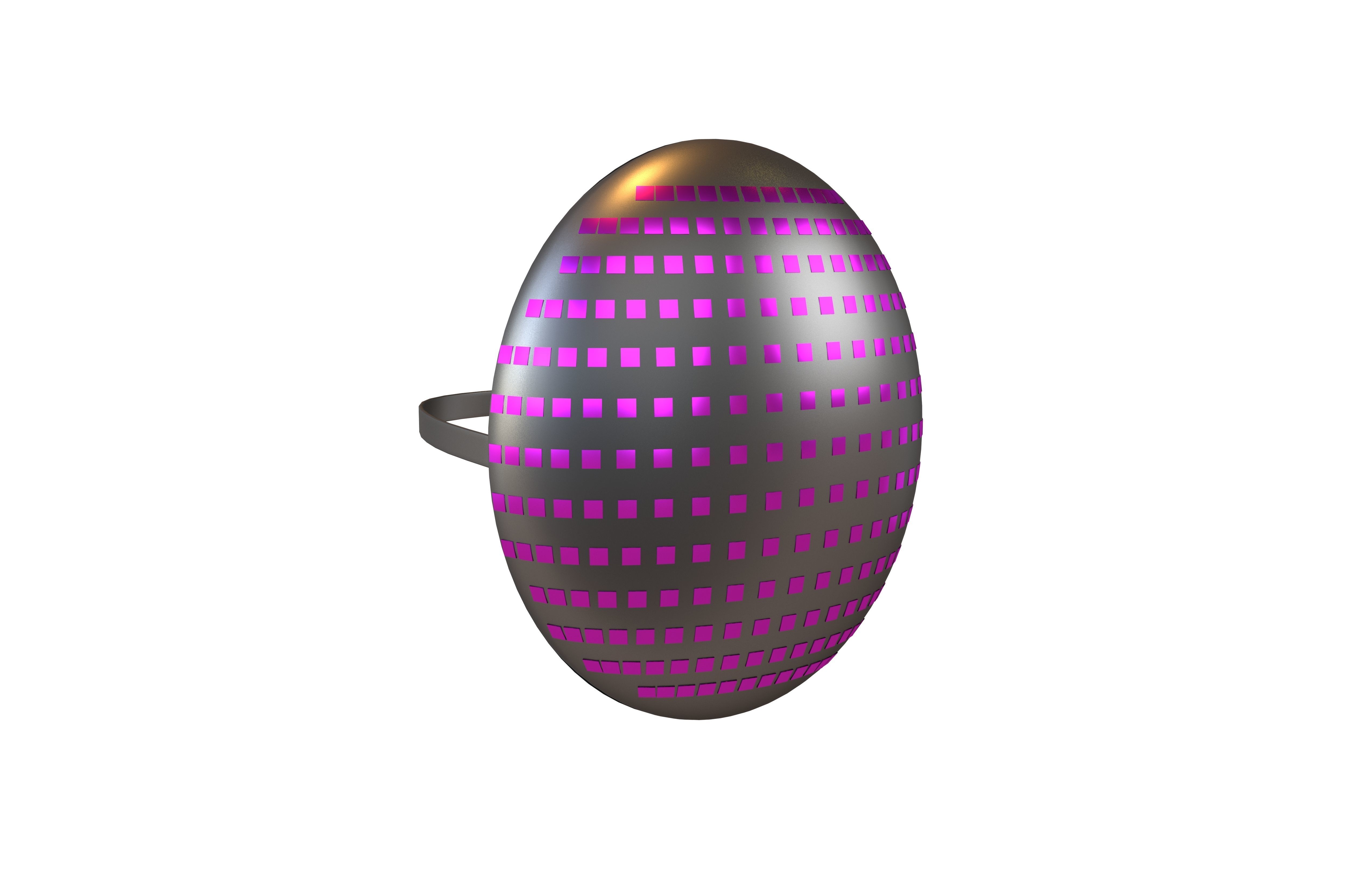 Future Technology Mask v1 006 Low-poly 3D model_3