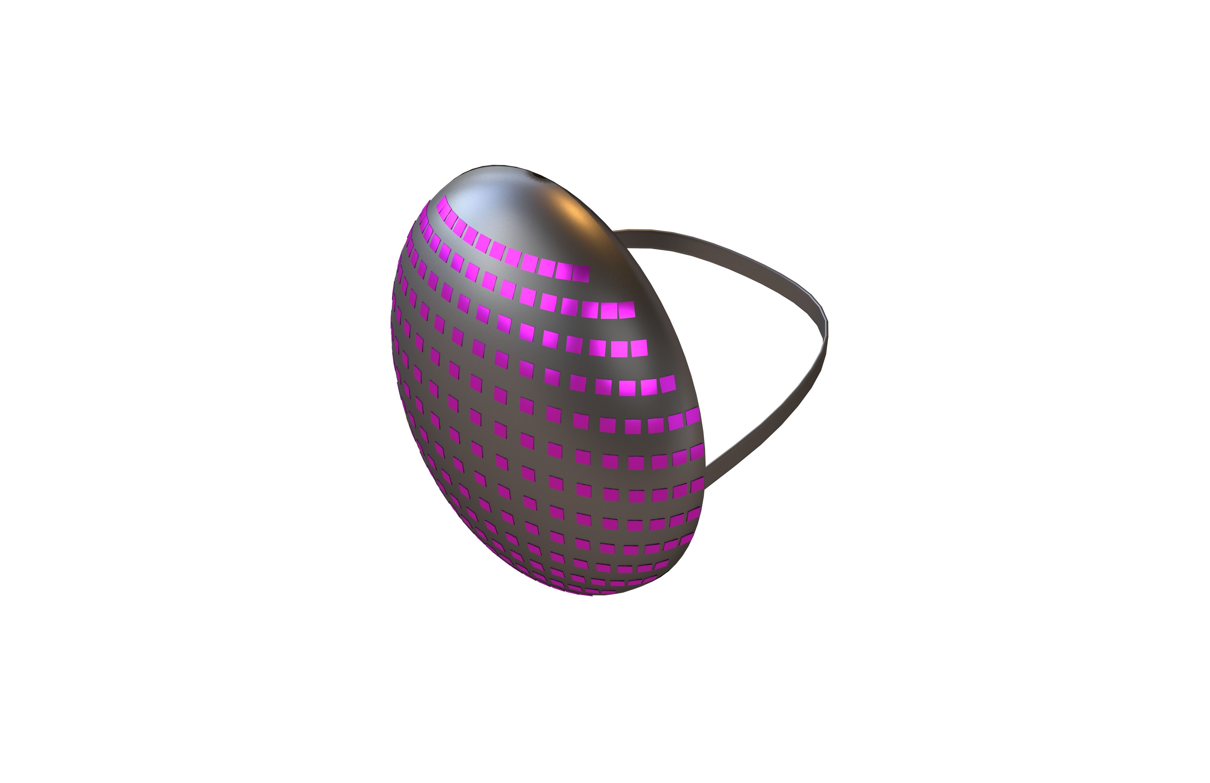 Future Technology Mask v1 006 Low-poly 3D model_1