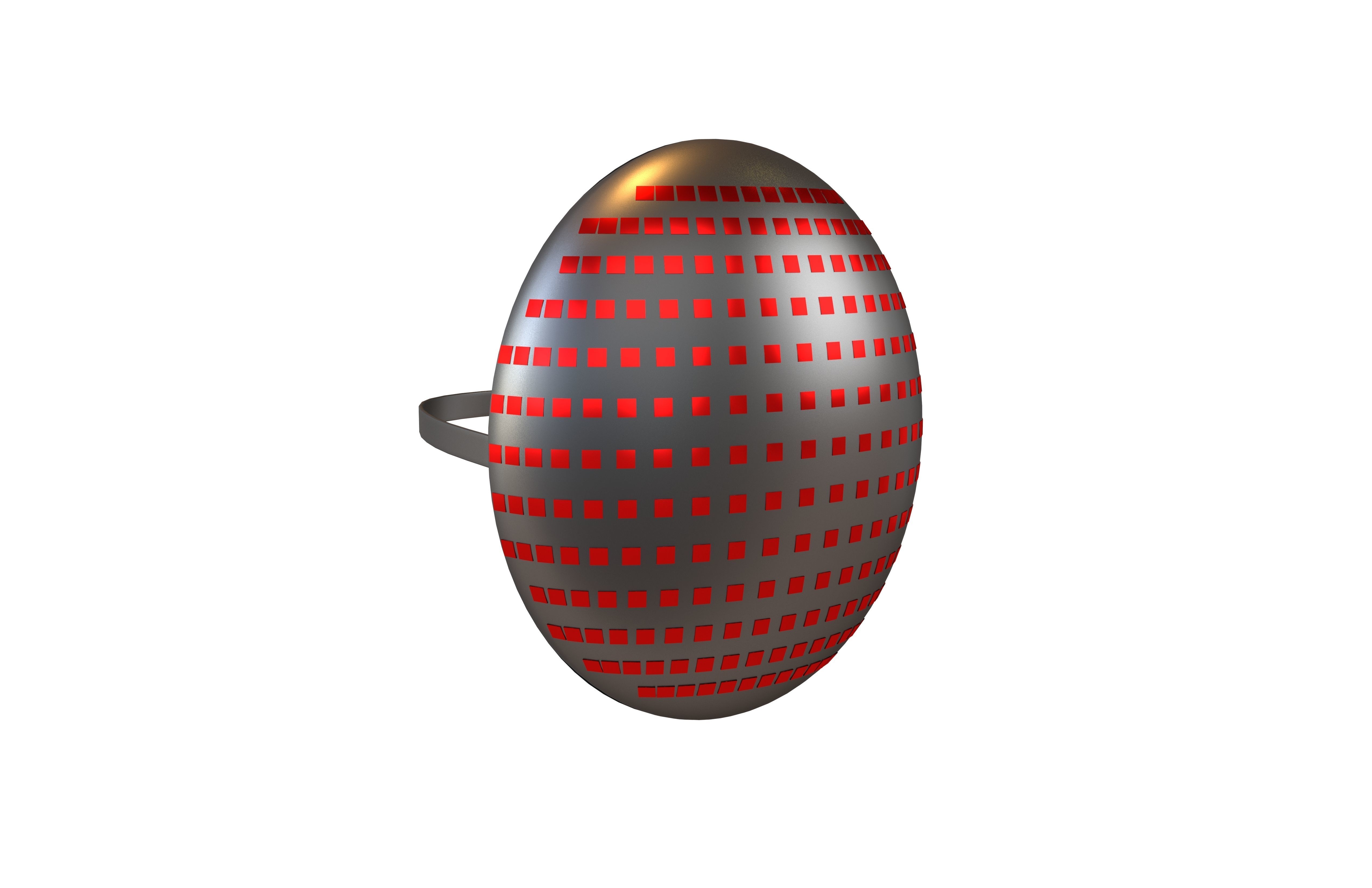 Future Technology Mask v1 007 Low-poly 3D model_2