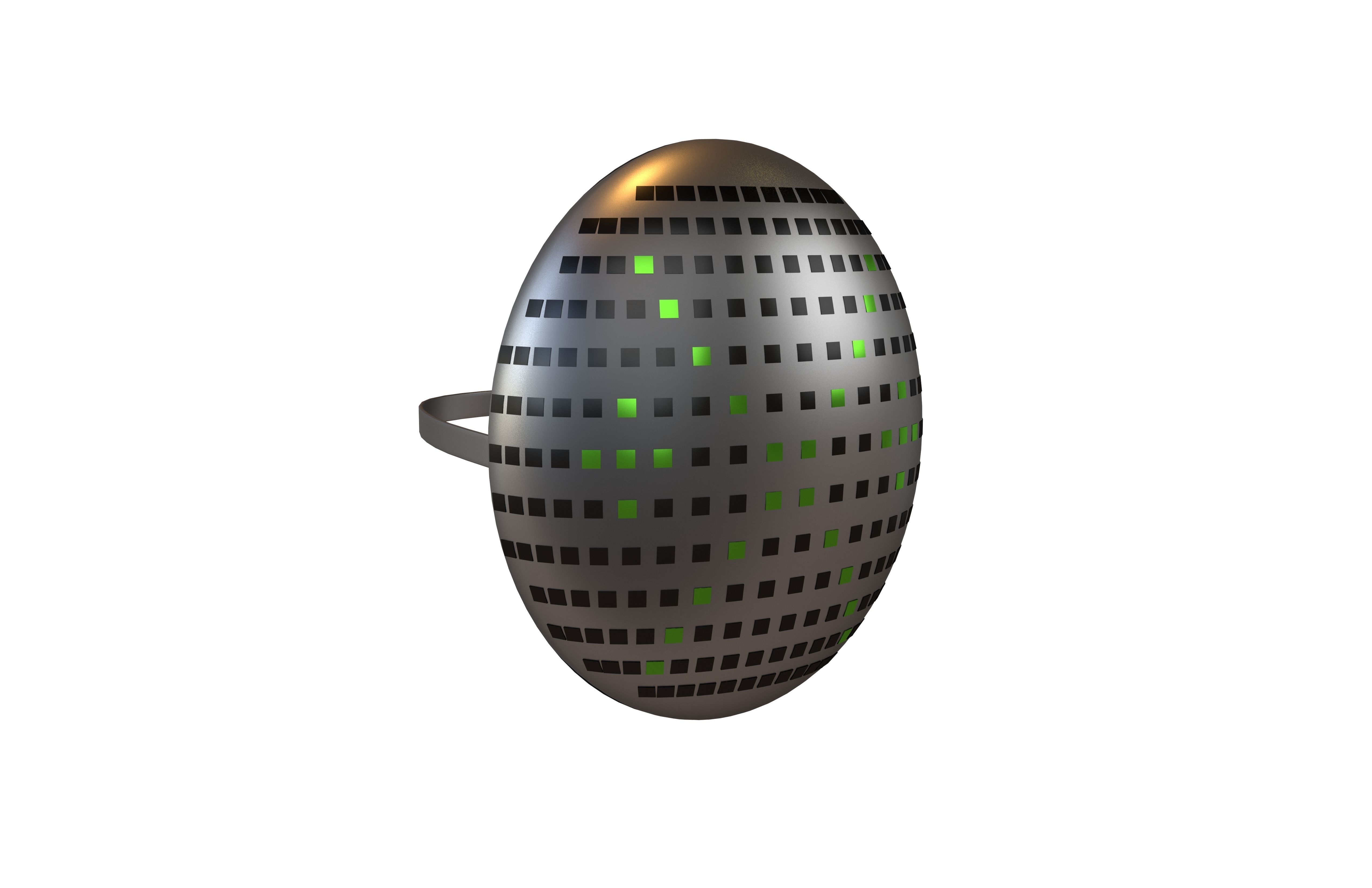 Future Technology Mask v1 008 Low-poly 3D model_1