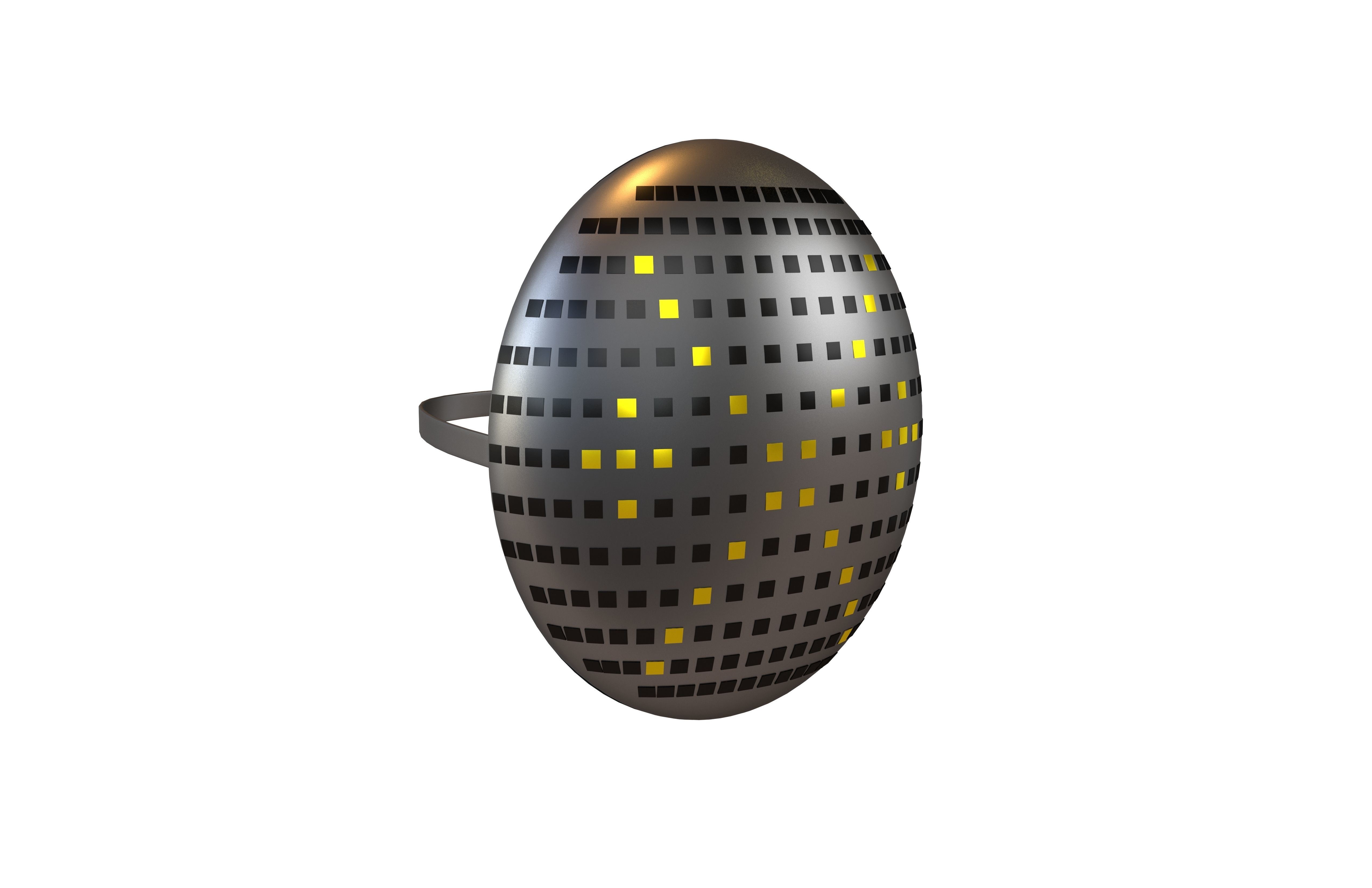 Future Technology Mask v1 009 Low-poly 3D model_1