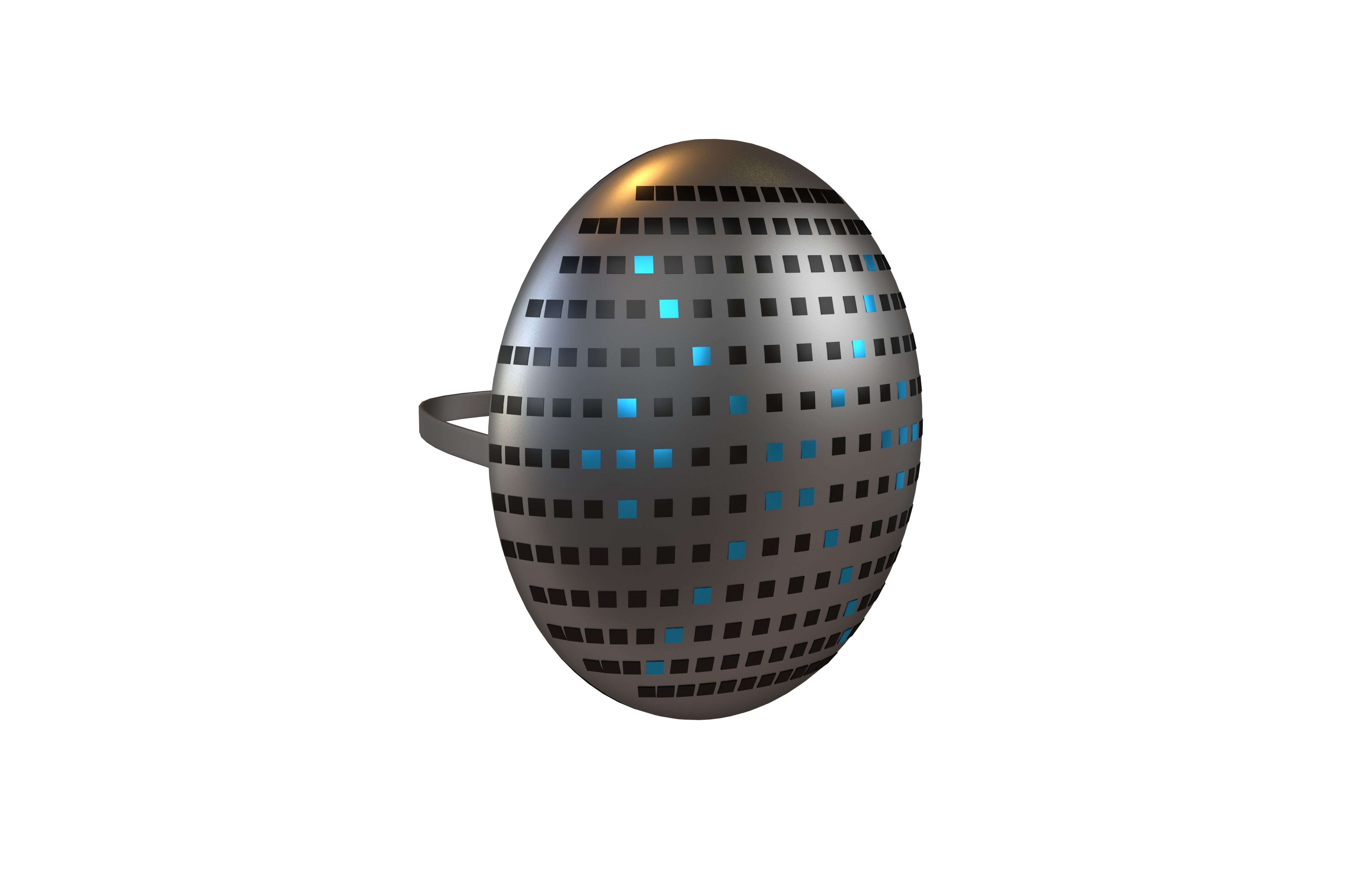 Future Technology Mask v1 010 Low-poly 3D model_2