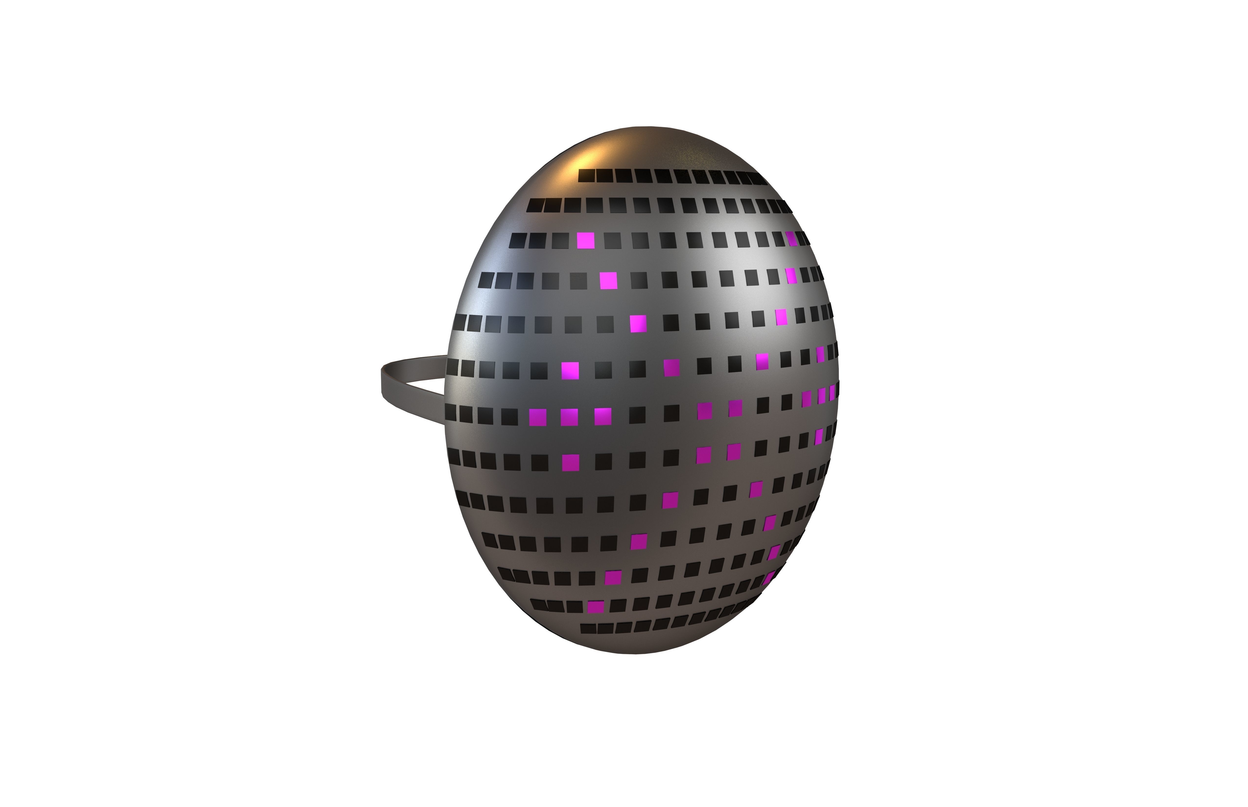 Future Technology Mask v1 011 Low-poly 3D model_3