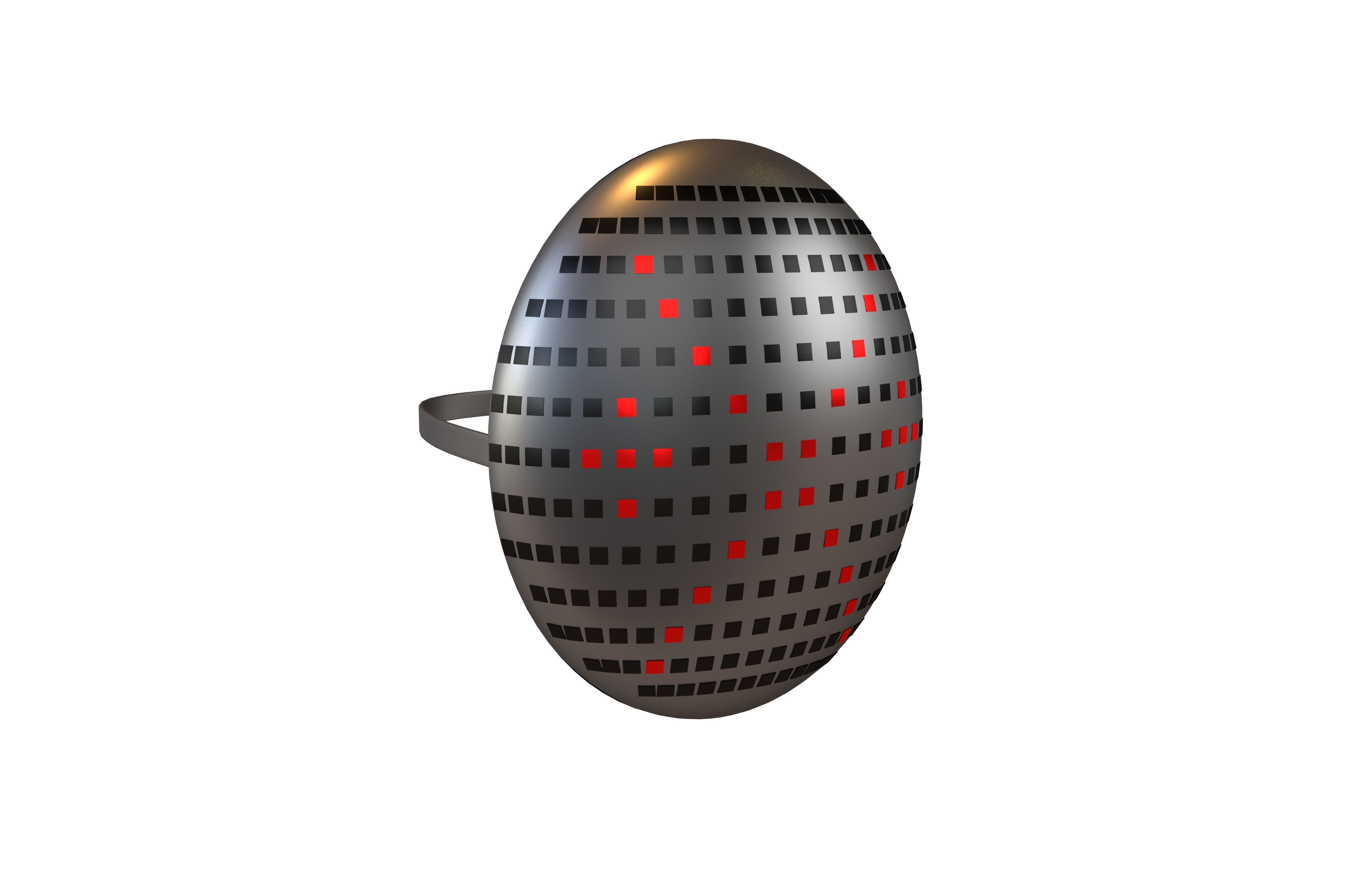 Future Technology Mask v1 012 Low-poly 3D model_2