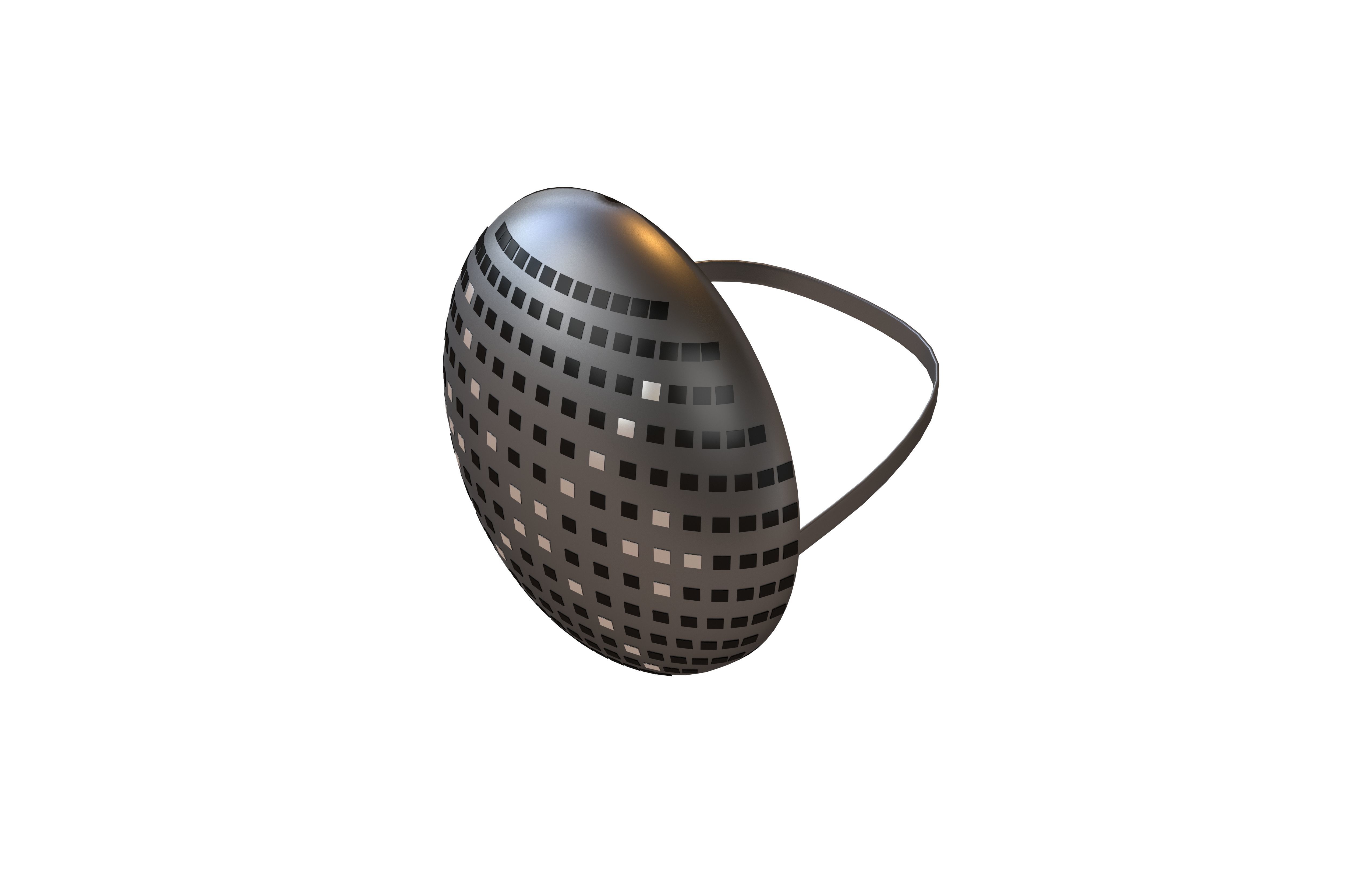 Future Technology Mask v1 013 Low-poly 3D model_2