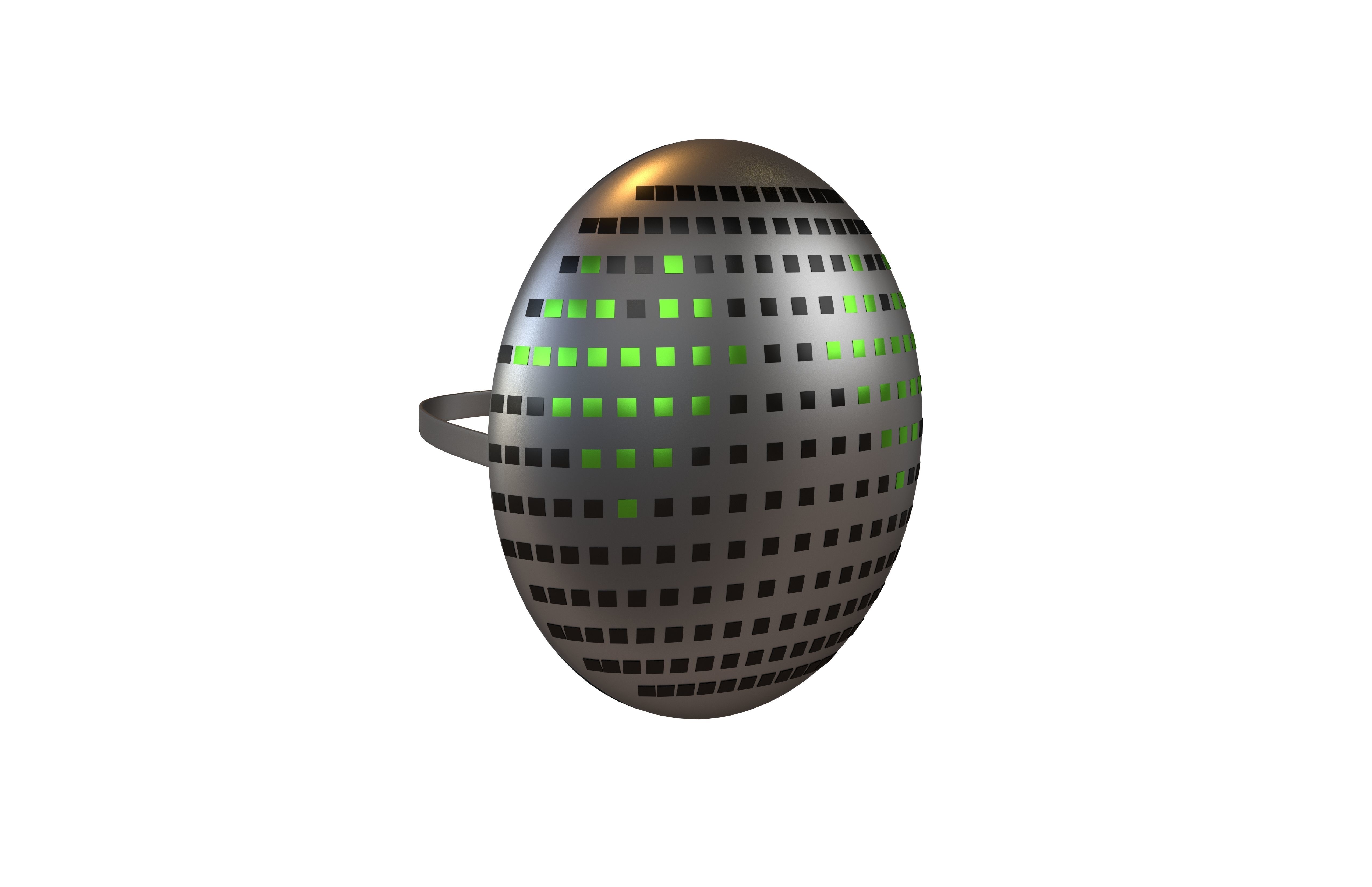 Future Technology Mask v1 014 Low-poly 3D model_1