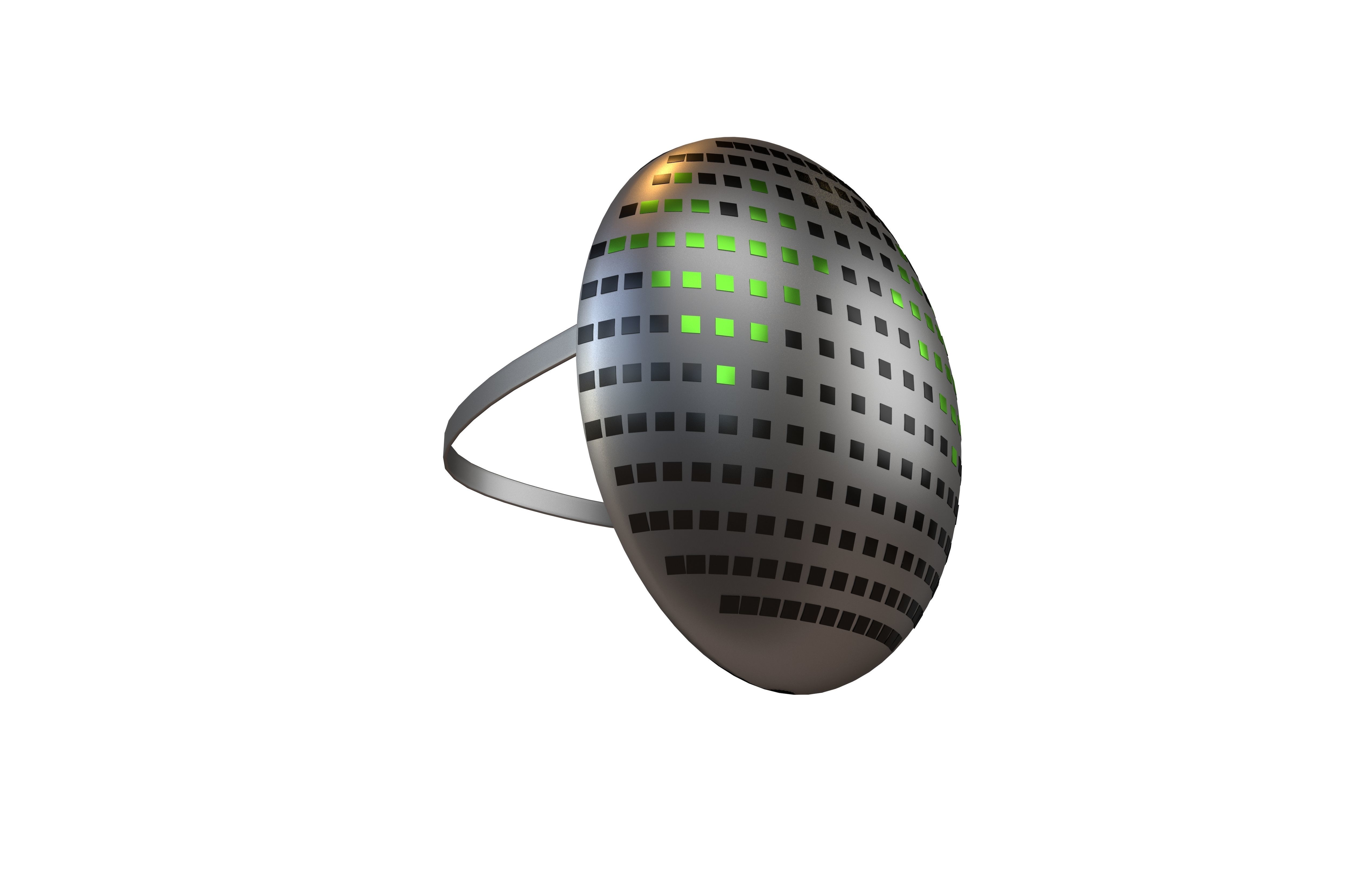 Future Technology Mask v1 014 Low-poly 3D model_2