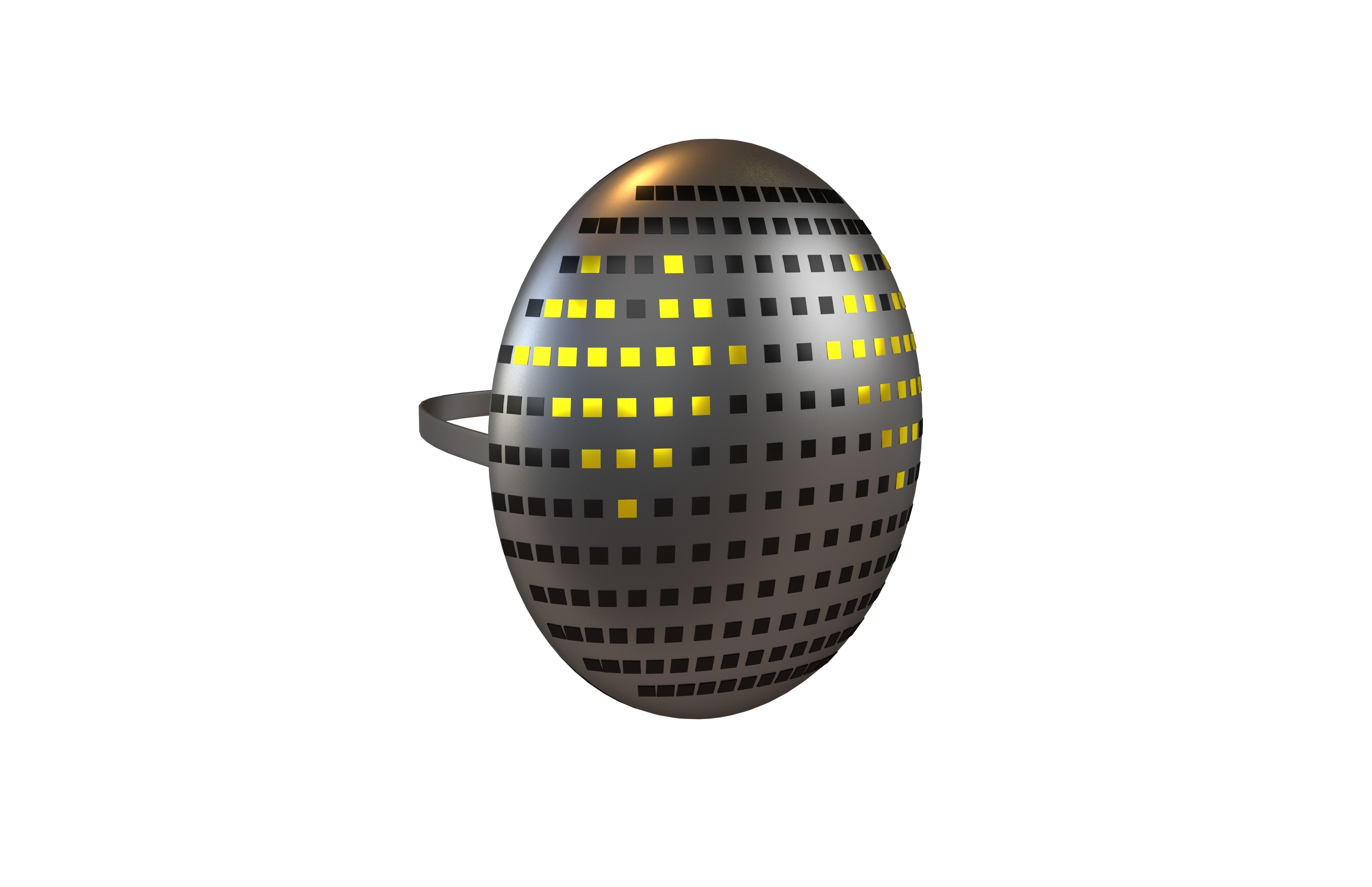 Future Technology Mask v1 015 Low-poly 3D model_1