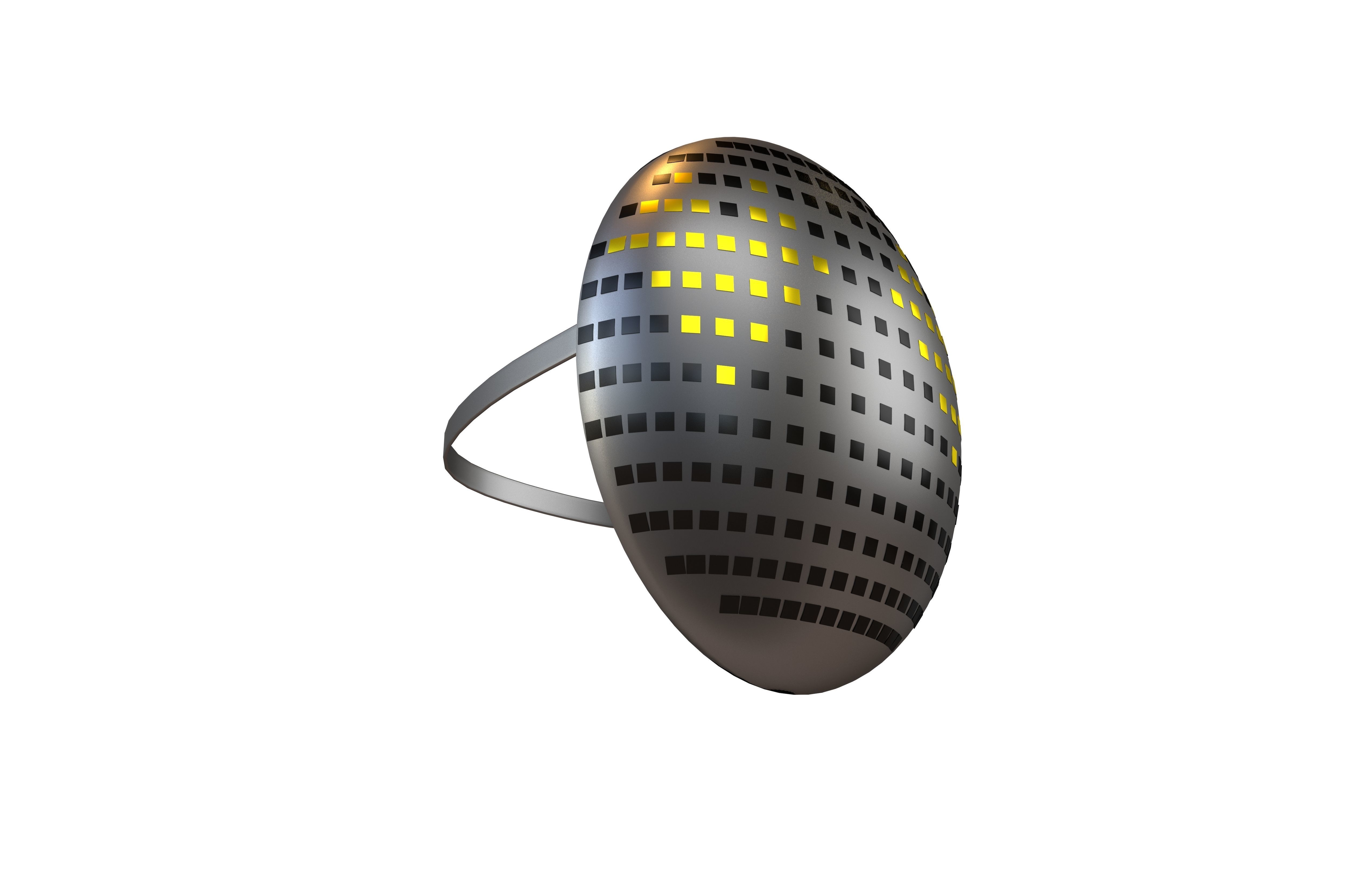 Future Technology Mask v1 015 Low-poly 3D model_2