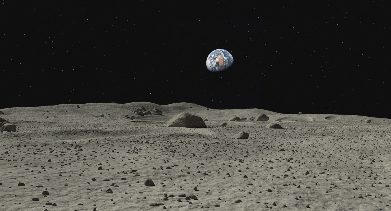 Moon Surface 3D model_9