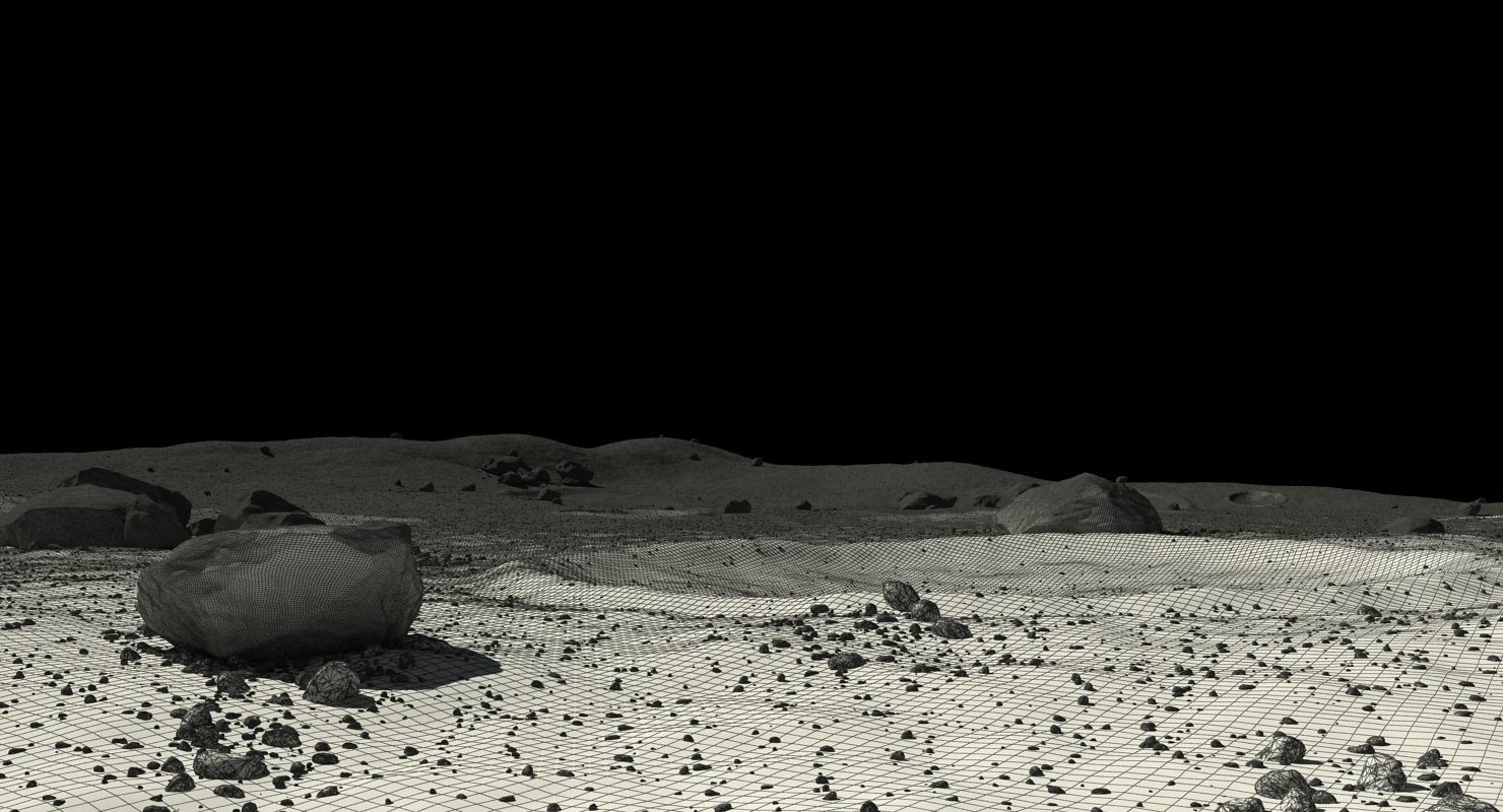 Moon Surface 3D model_11