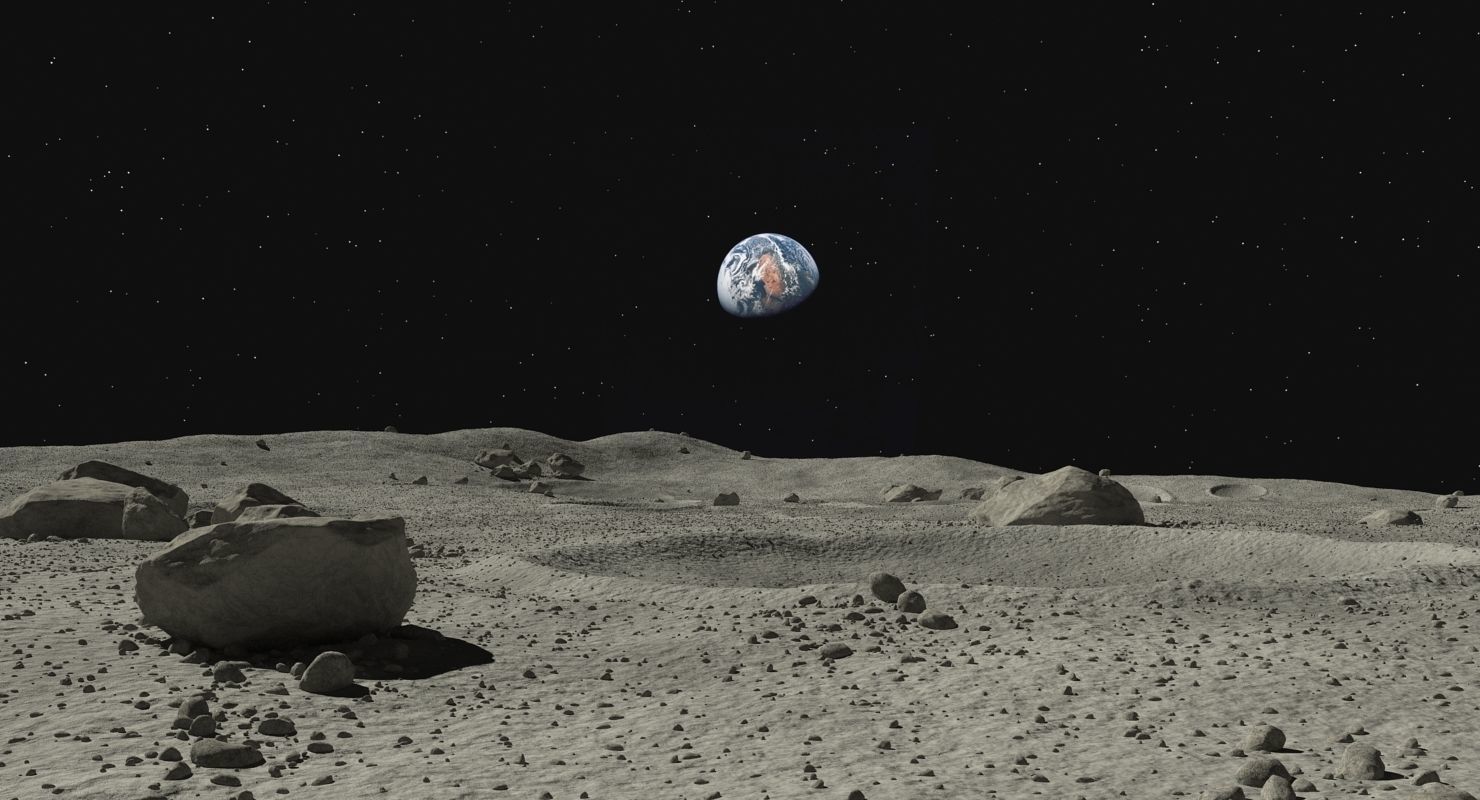 Moon Surface 3D model_10