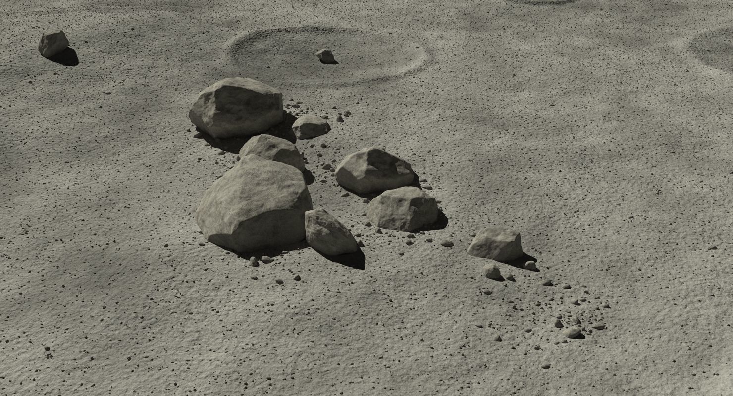 Moon Surface 3D model_4