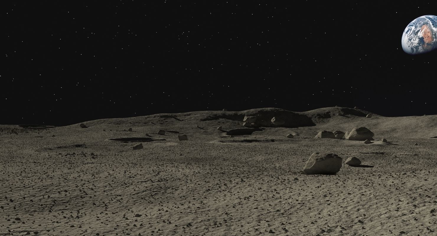 Moon Surface 3D model_8