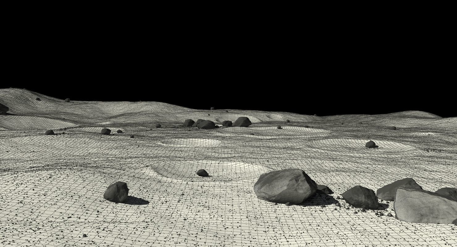 Moon Surface 3D model_13