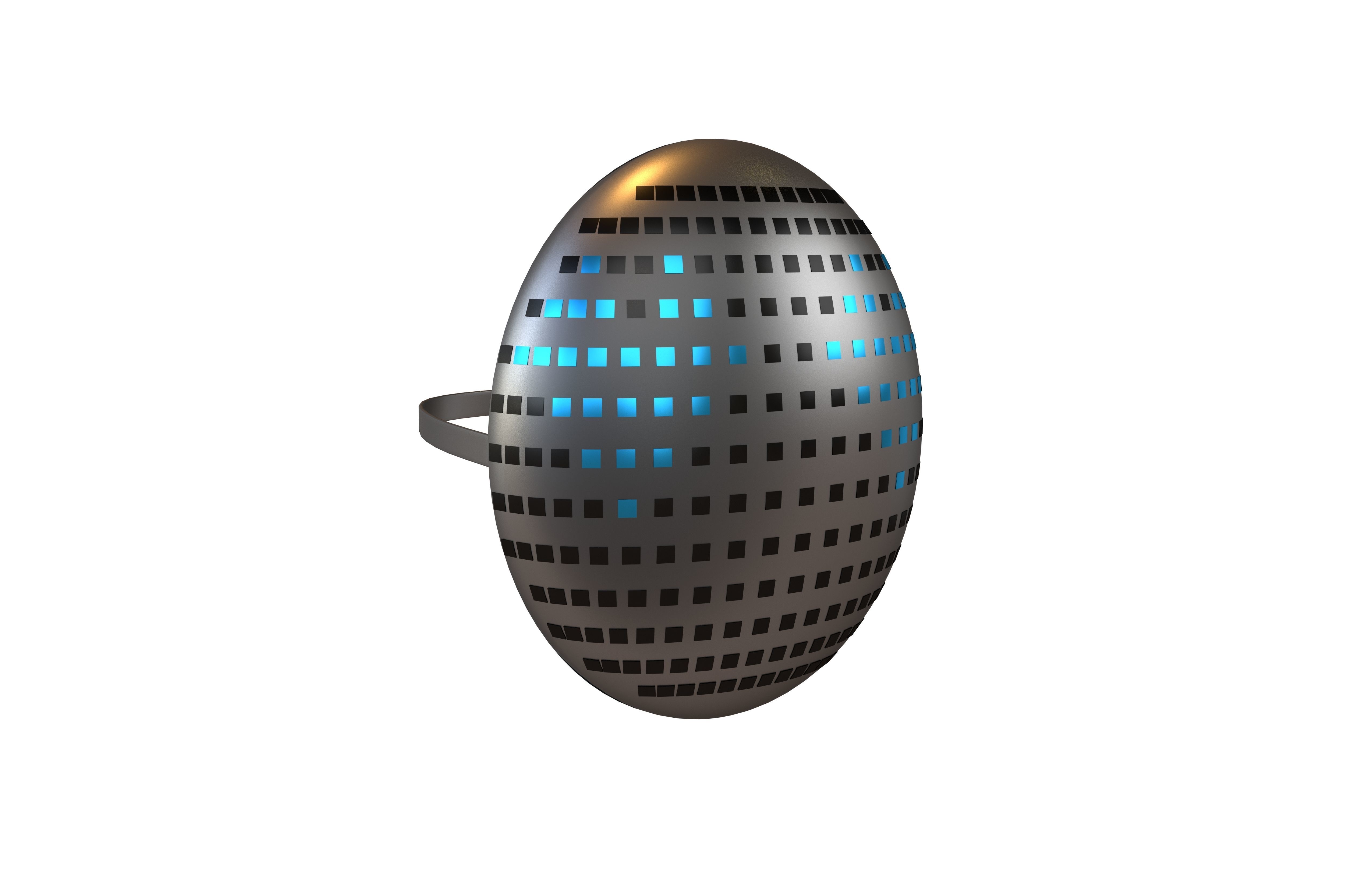 Future Technology Mask v1 016 Low-poly 3D model_1