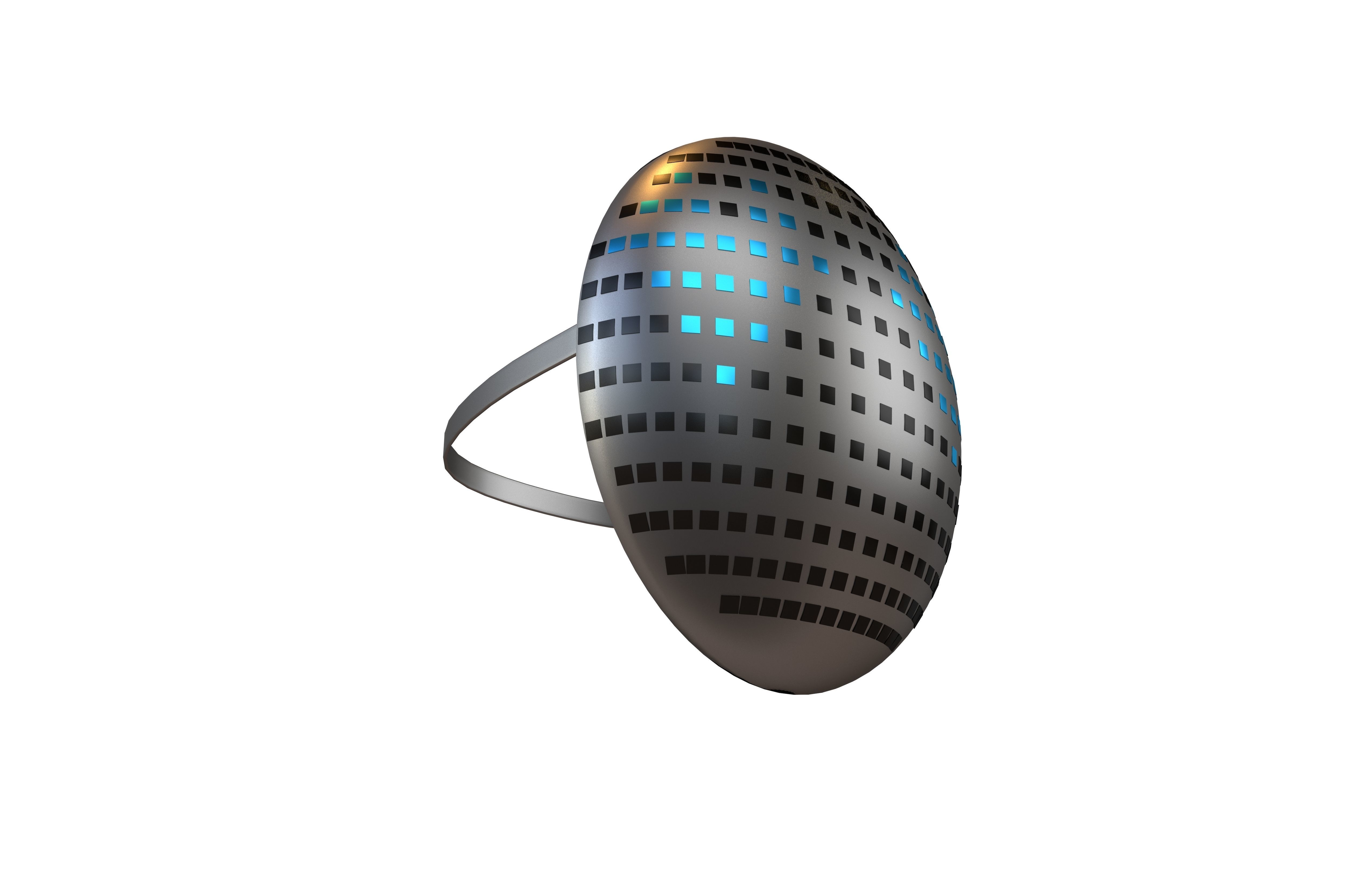 Future Technology Mask v1 016 Low-poly 3D model_3