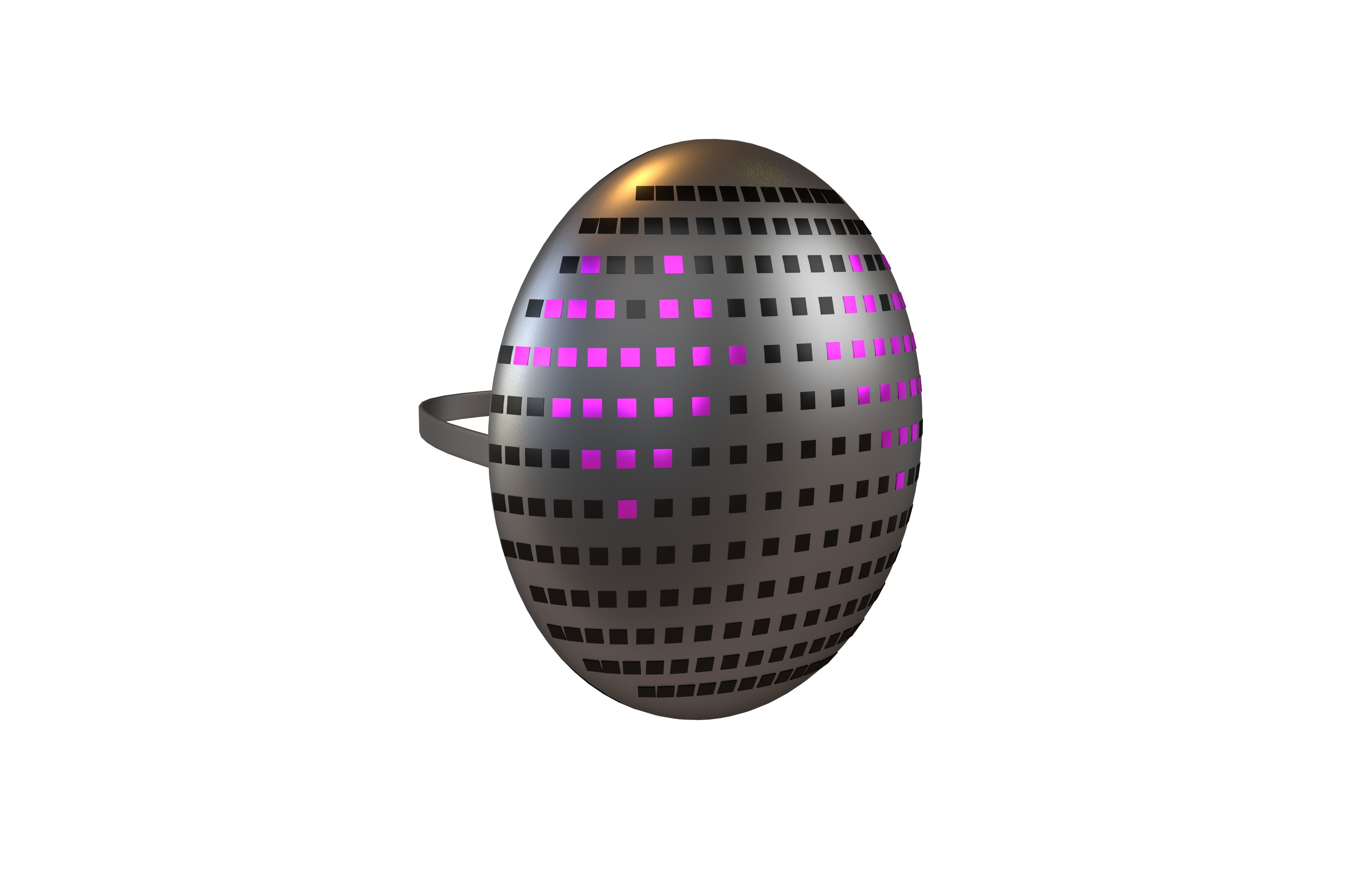 Future Technology Mask v1 017 Low-poly 3D model_1