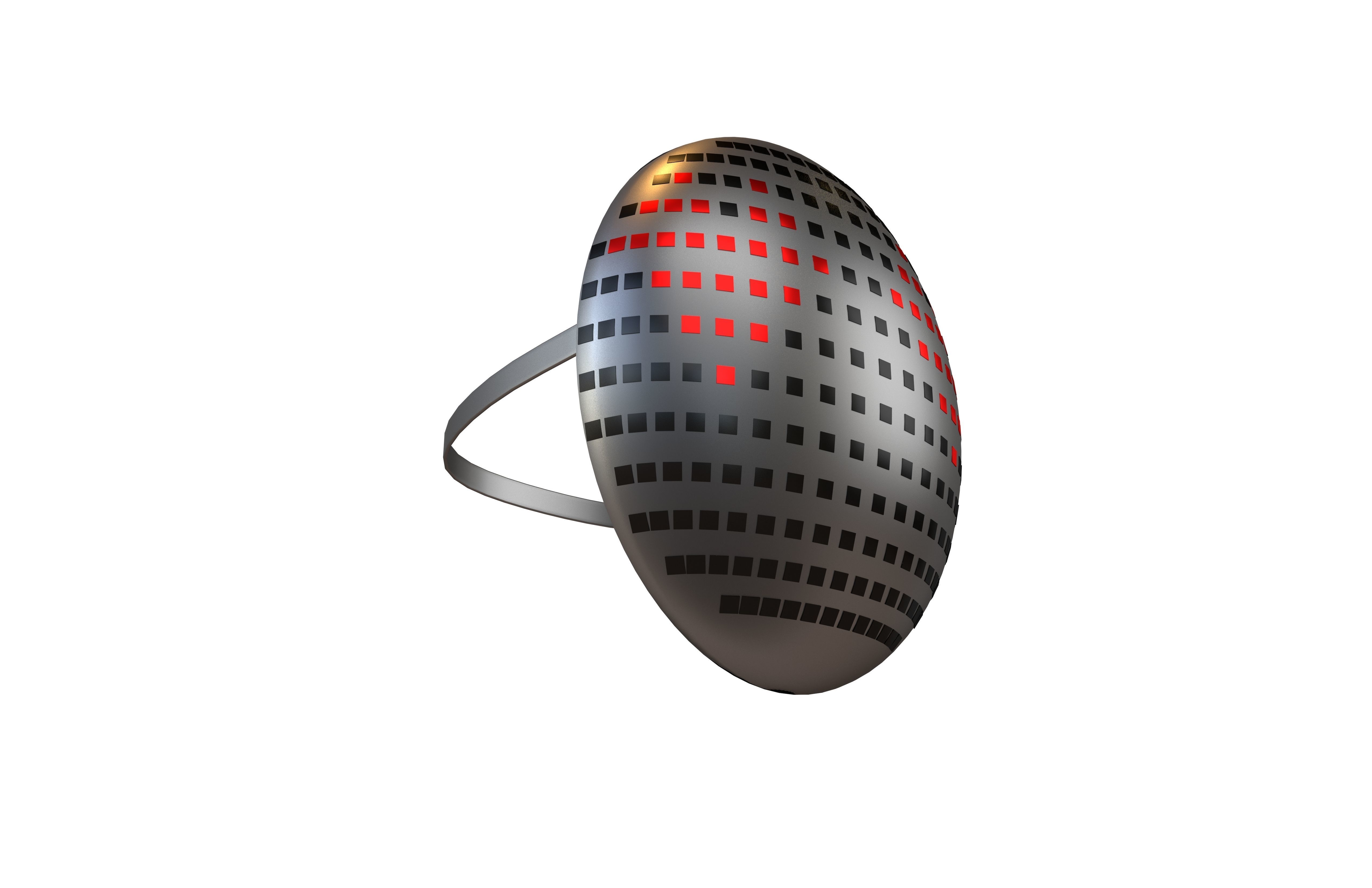 Future Technology Mask v1 018 Low-poly 3D model_3