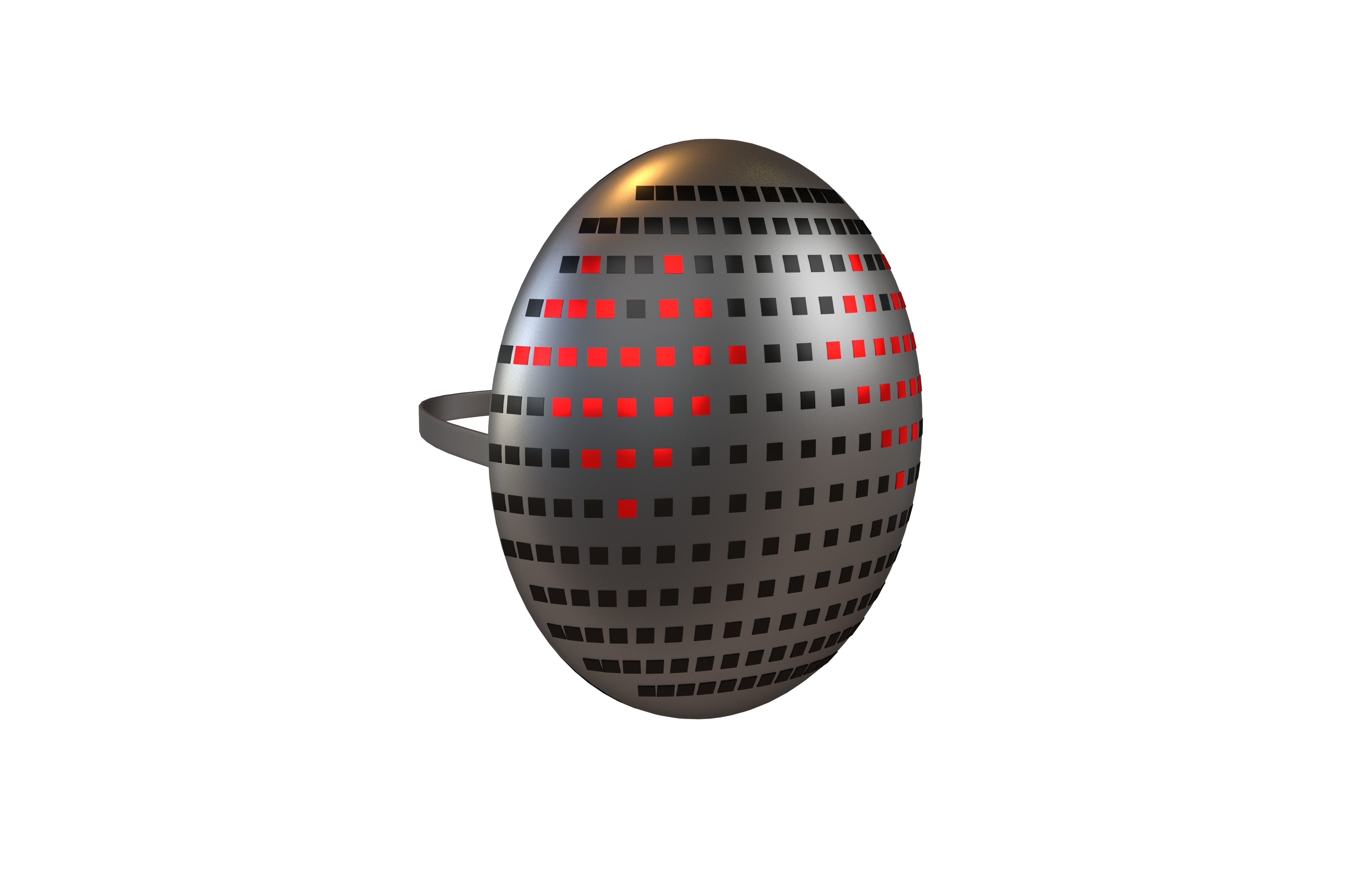 Future Technology Mask v1 018 Low-poly 3D model_1