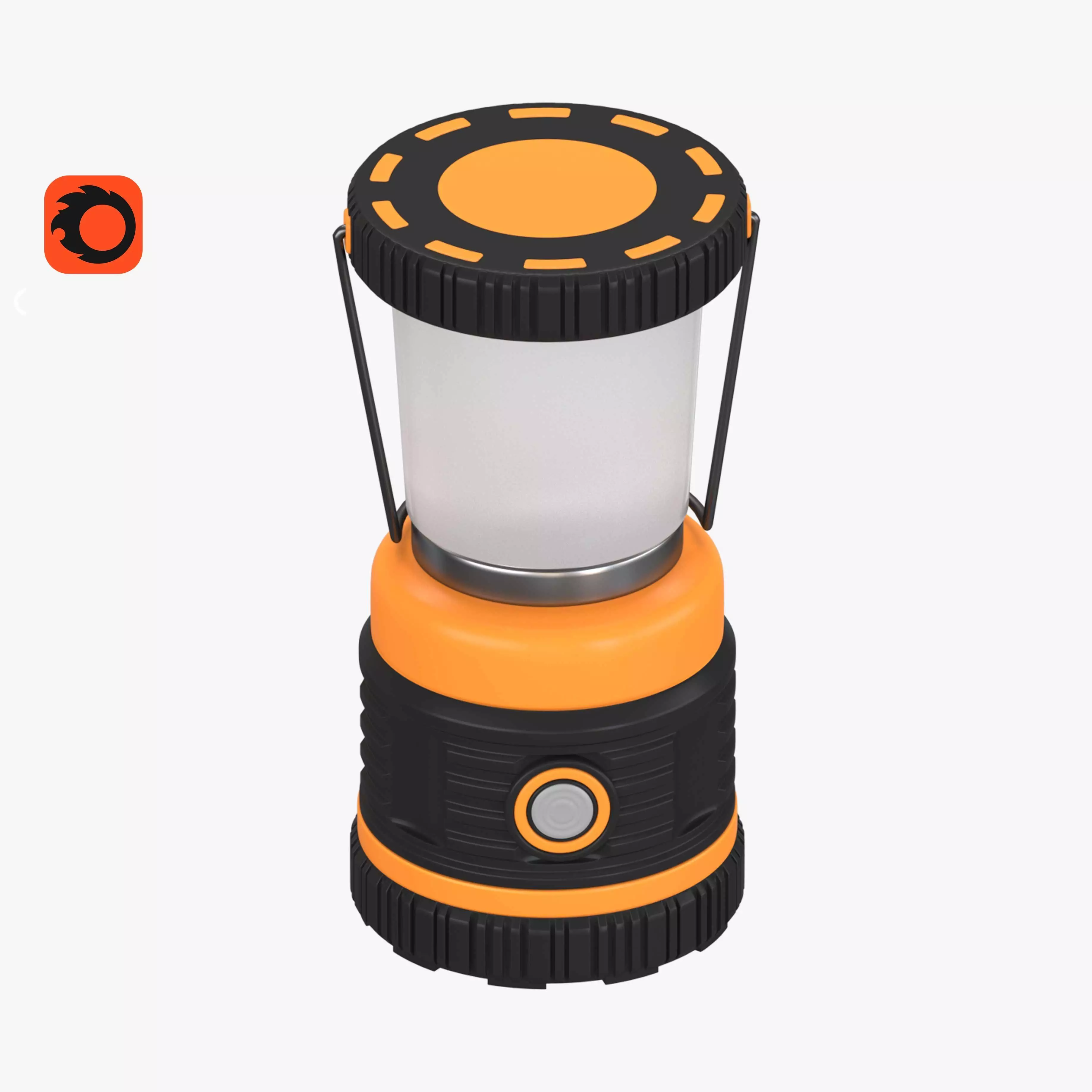LED Camping Lantern 3D model_0