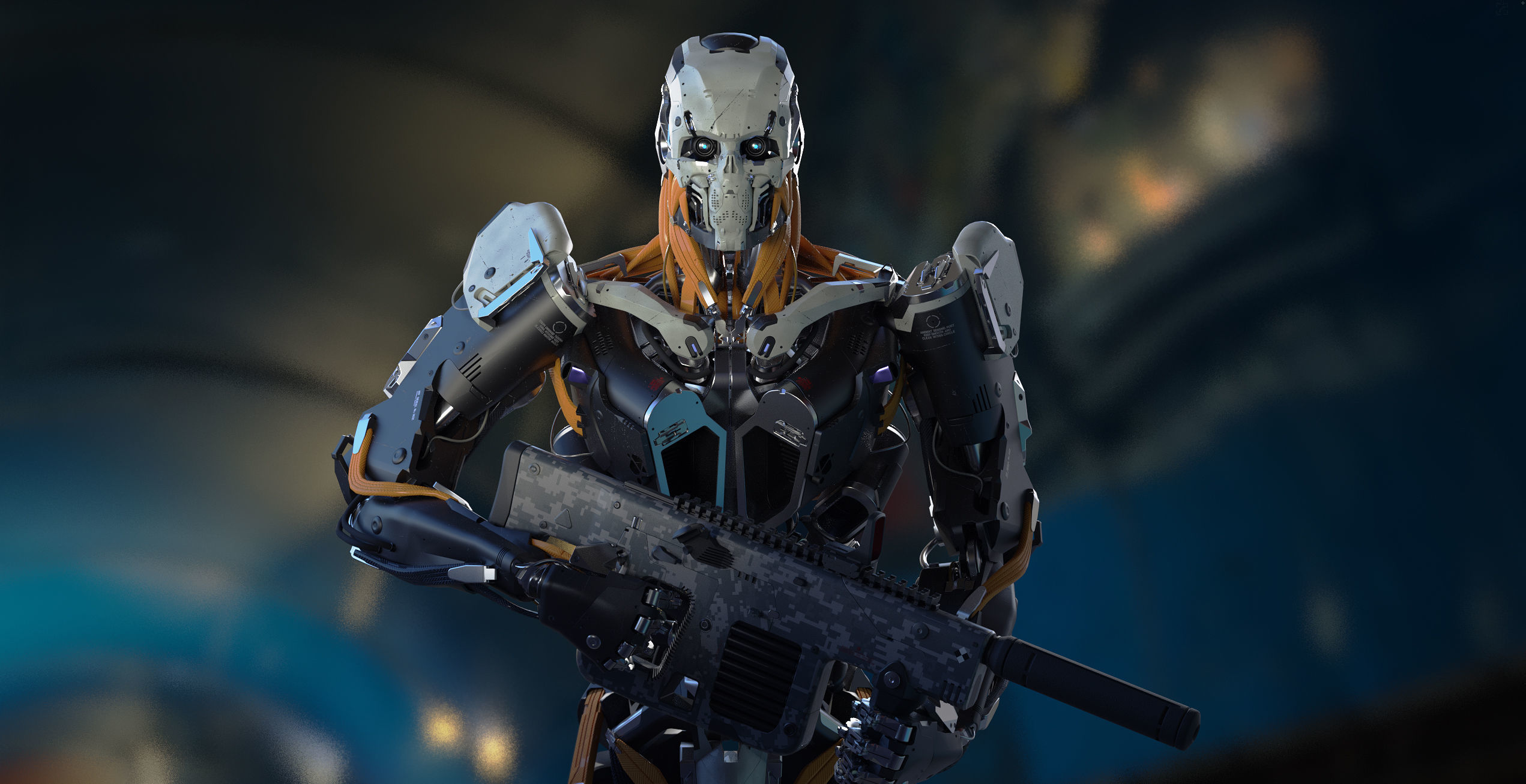 Evil Machine Low-poly 3D model_15