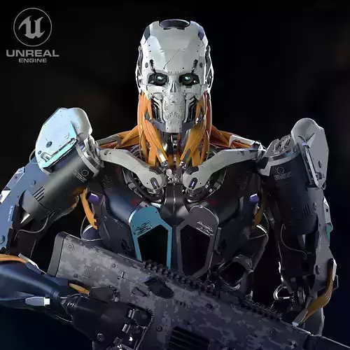 Evil Machine Low-poly 3D model