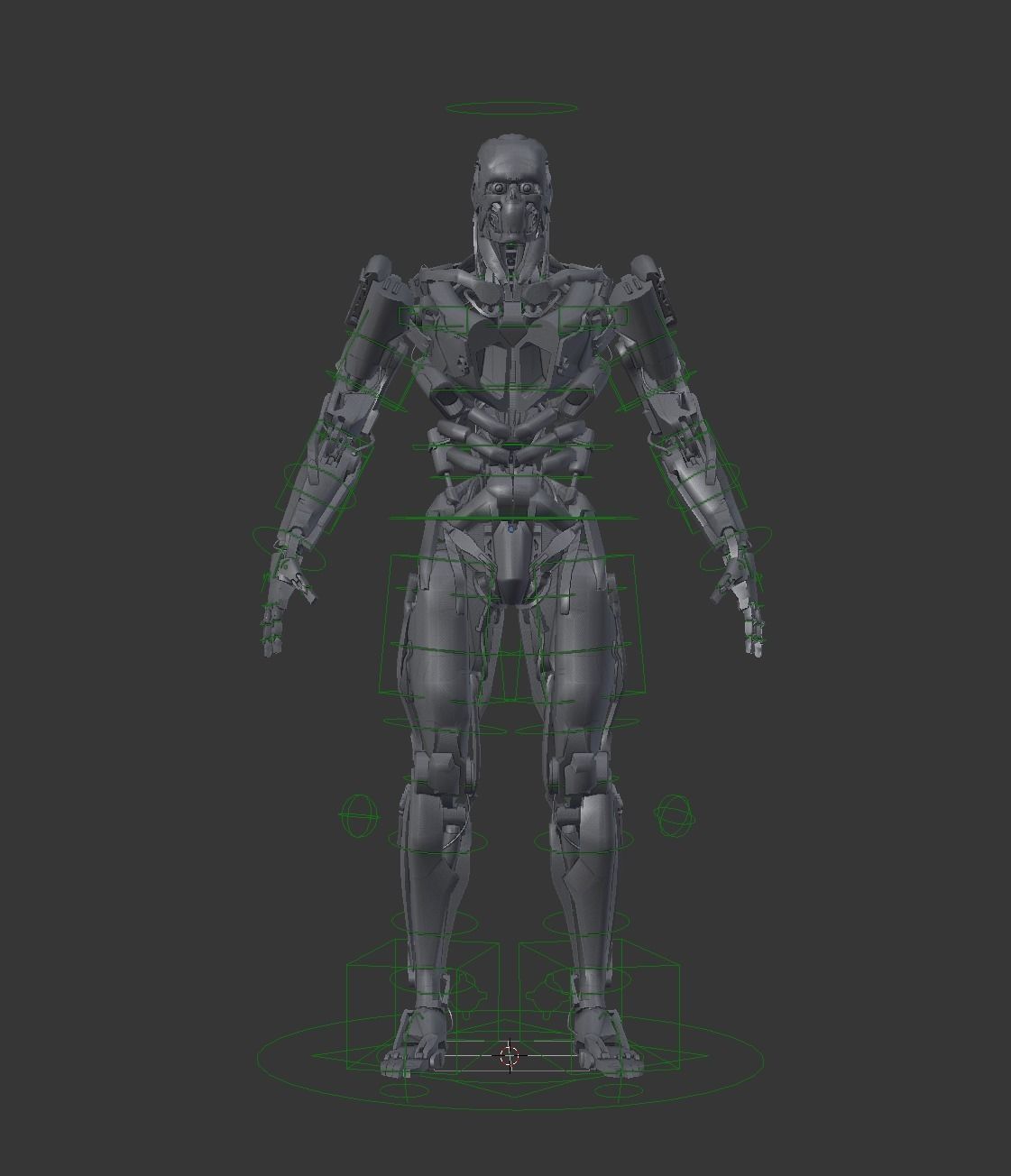 Evil Machine Low-poly 3D model_16