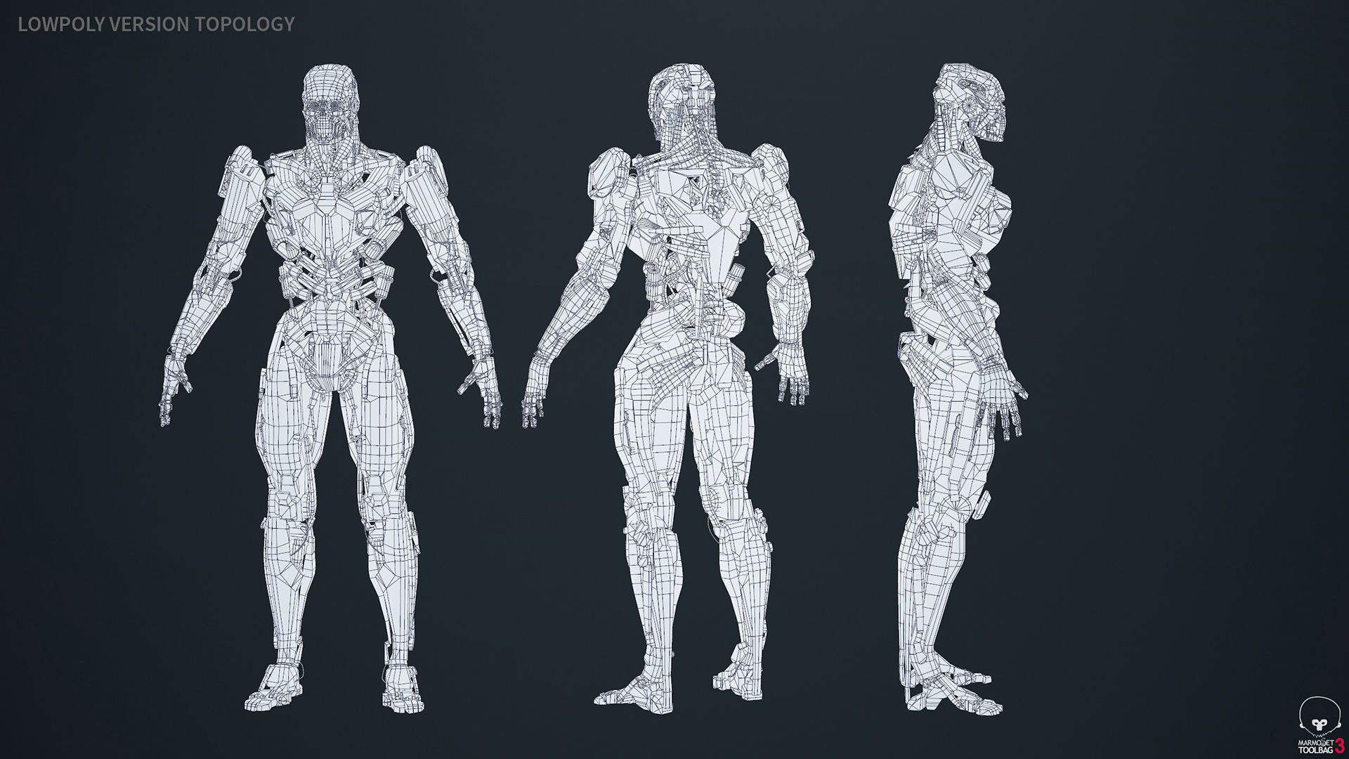 Evil Machine Low-poly 3D model_17