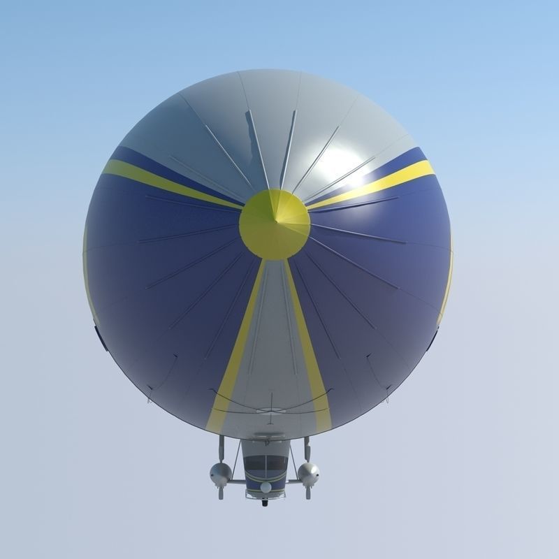 Good Year Blimp 3D model_16