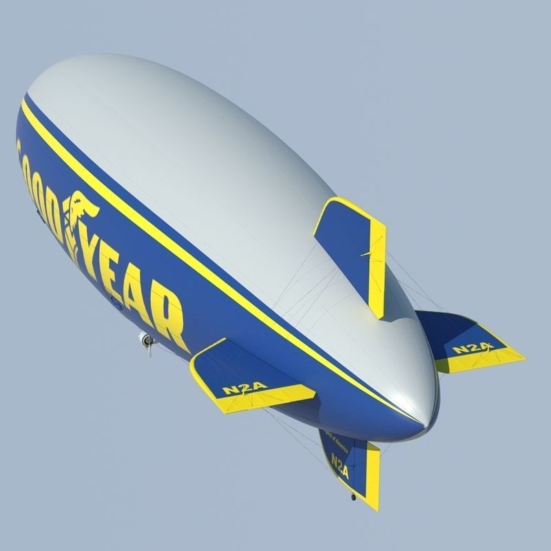 Good Year Blimp 3D model_19