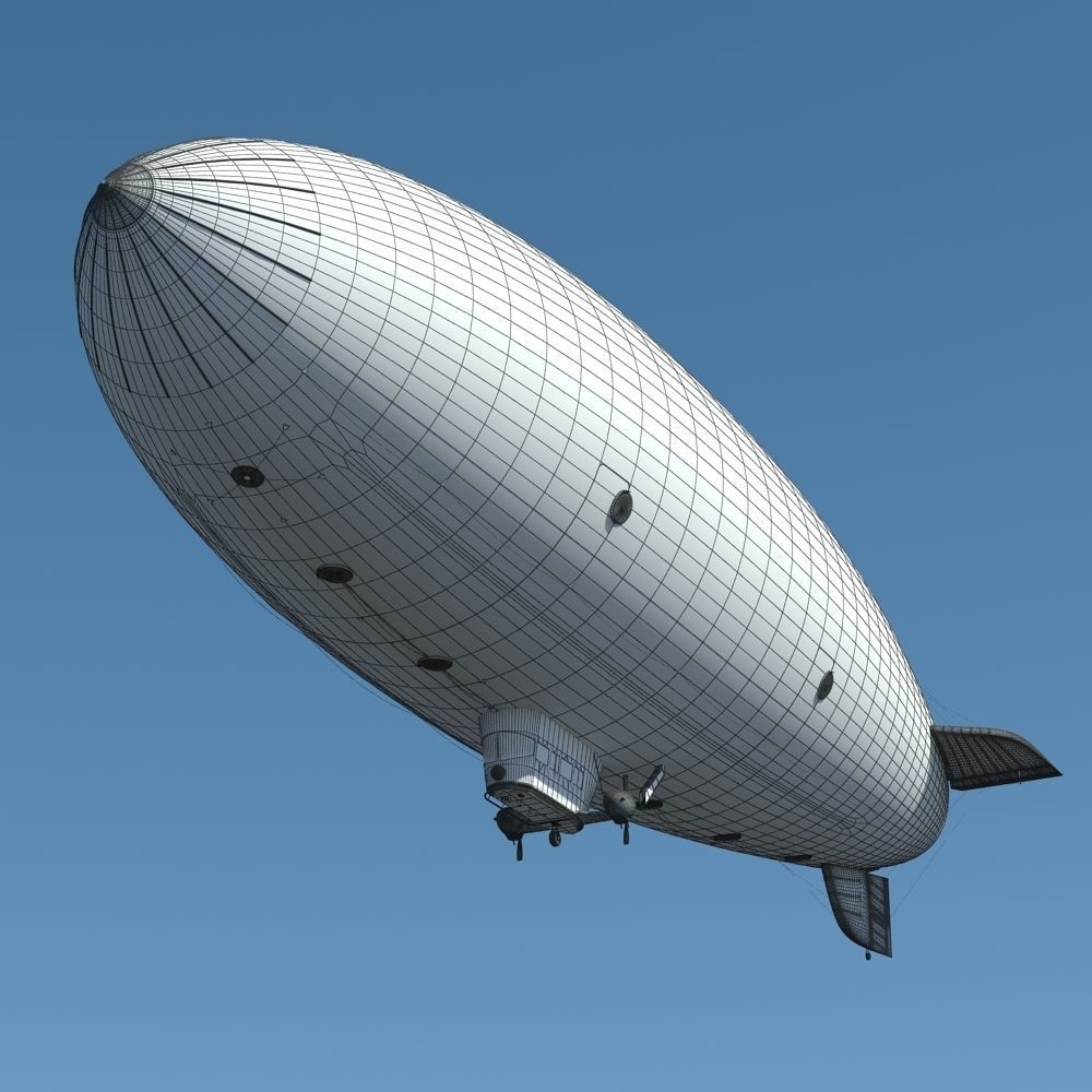 Good Year Blimp 3D model_12