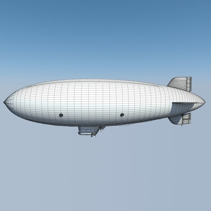 Good Year Blimp 3D model_15
